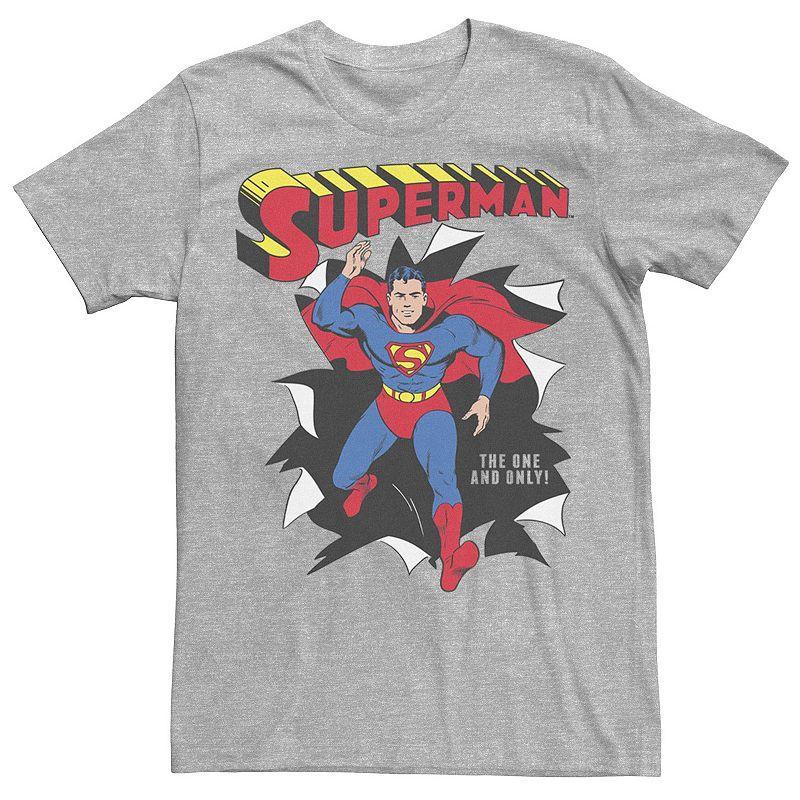 Men's DC Comics Superman Through Wall Poster Graphic Tee,  Product Image