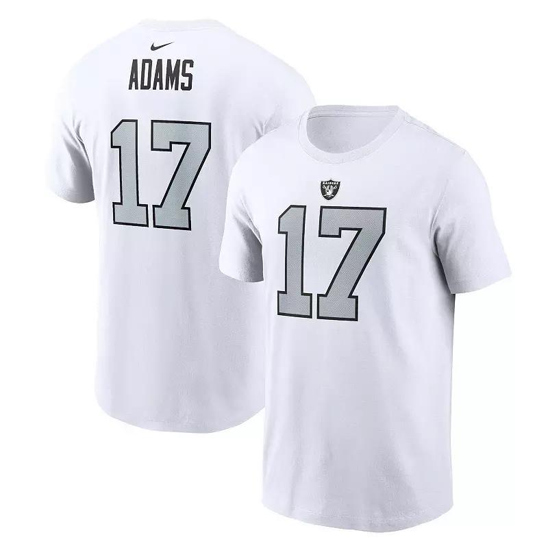 Mens Nike Davante Adams White Las Vegas Raiders Player Name & Number T-Shirt Product Image