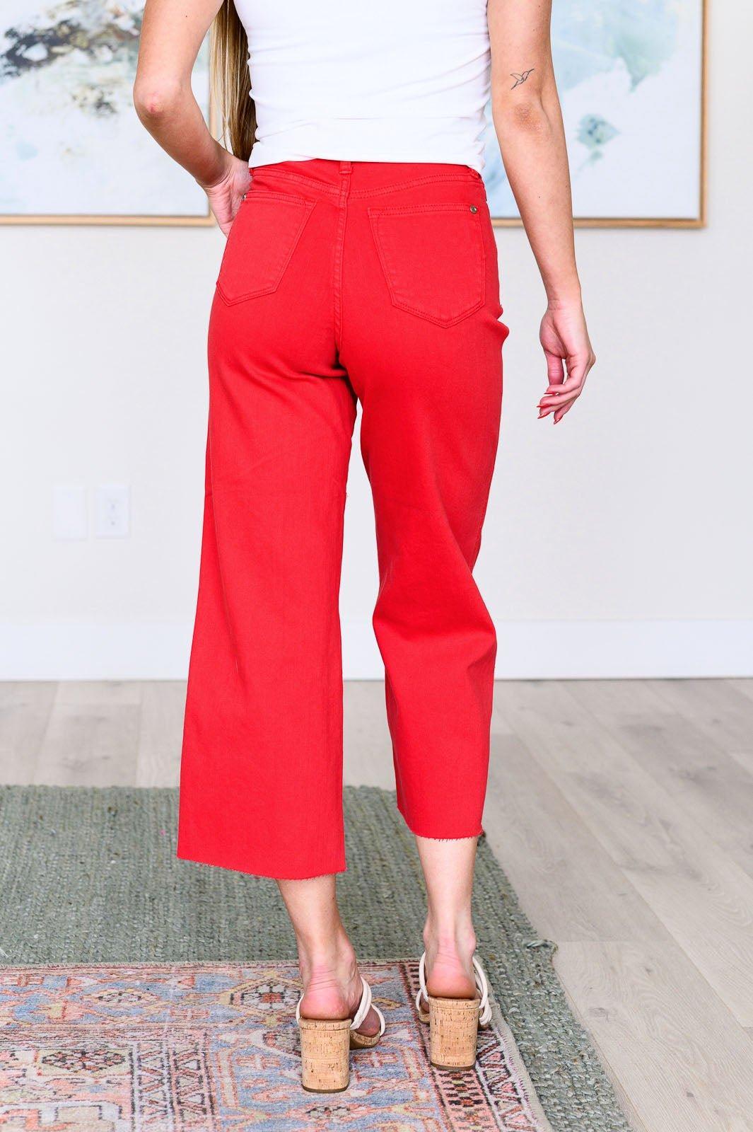 Lizzy Wide Leg Cropped Jeans *FS Product Image