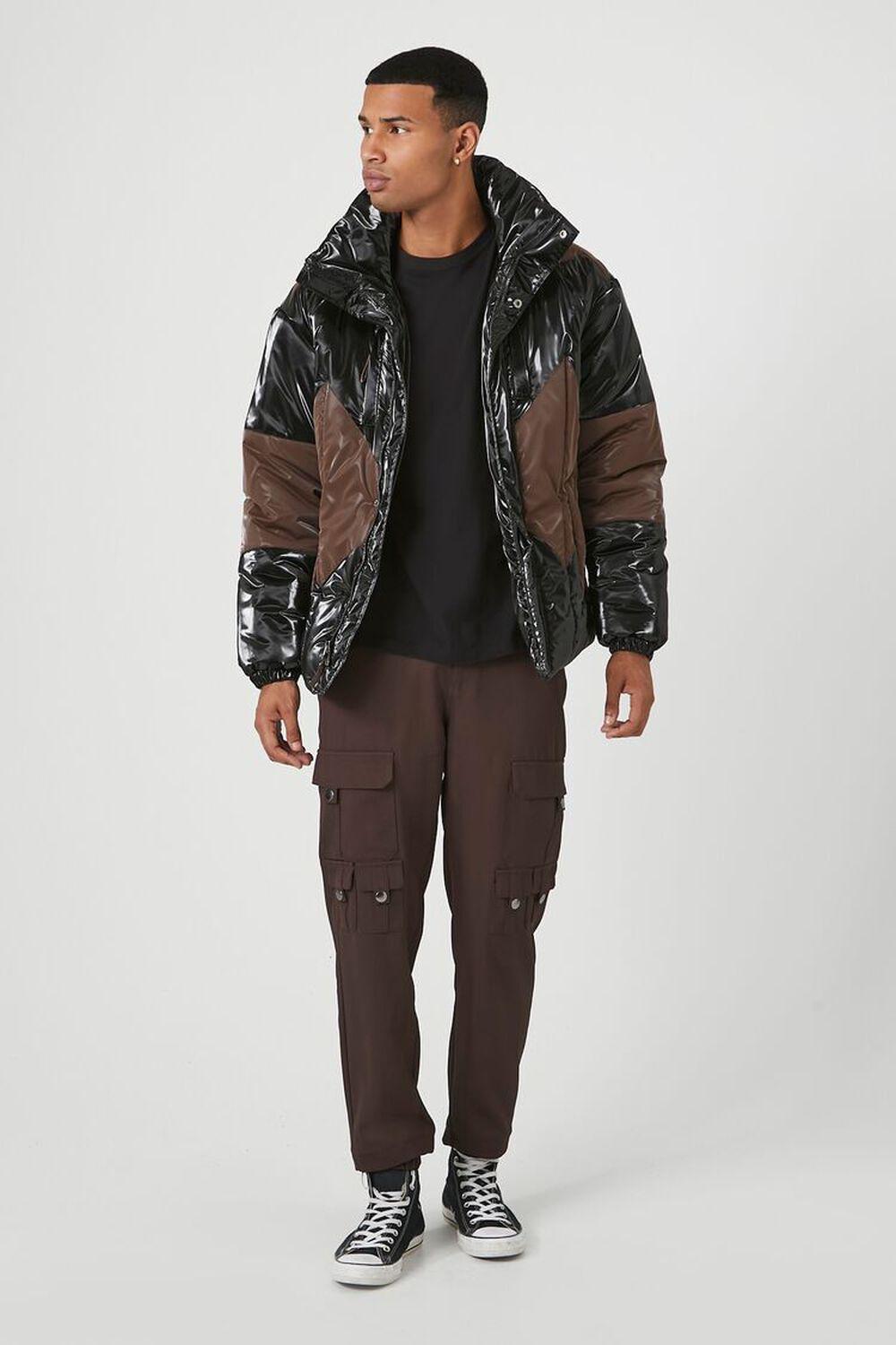 Faux Patent Leather Puffer Jacket | Forever 21 Product Image