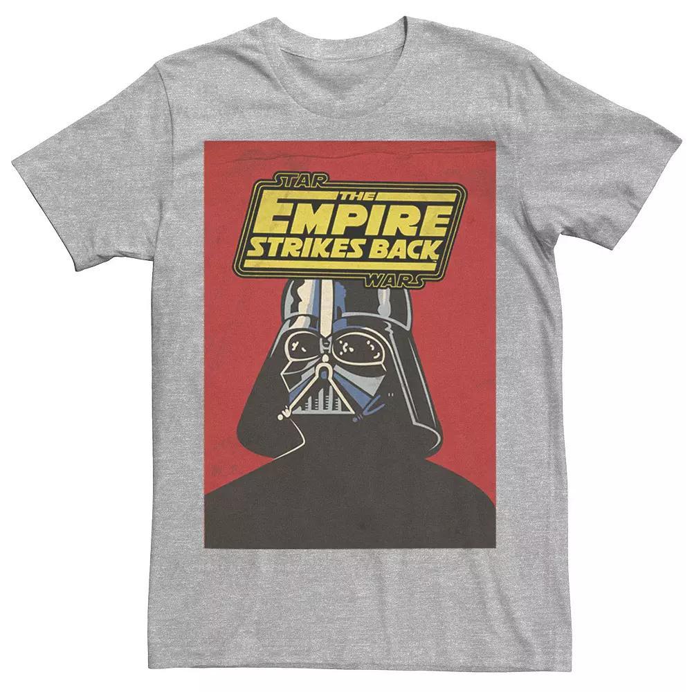 Men's Star Wars Darth Vader Red Vintage Trading Card Tee, Size: 3XL, Athletic Grey Product Image