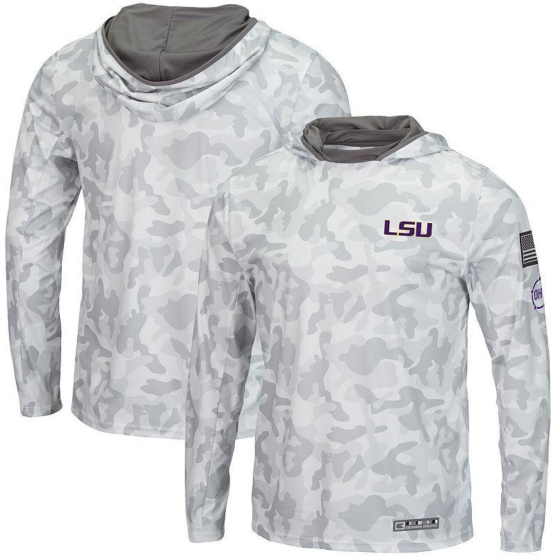 Men's Colosseum Arctic Camo Georgia Bulldogs OHT Military Appreciation Long Sleeve Hoodie Top,  Product Image