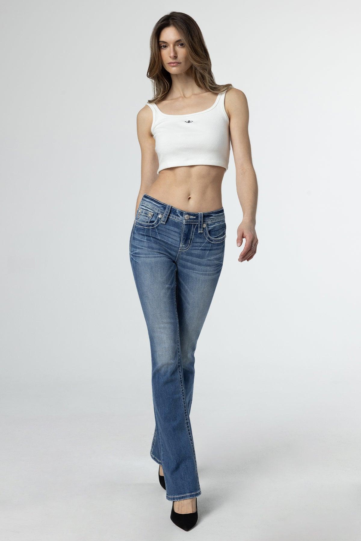 Floral Bloom Bootcut Jeans Product Image