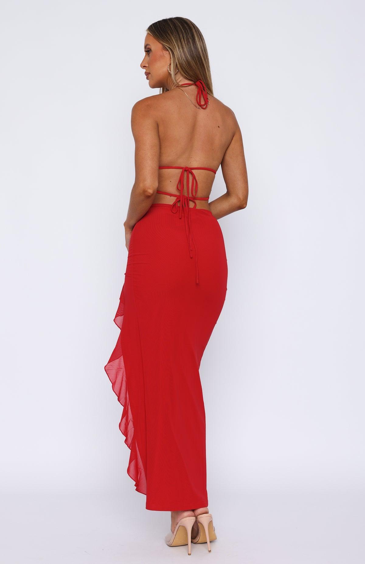 Day By Day Maxi Dress Cherry Product Image