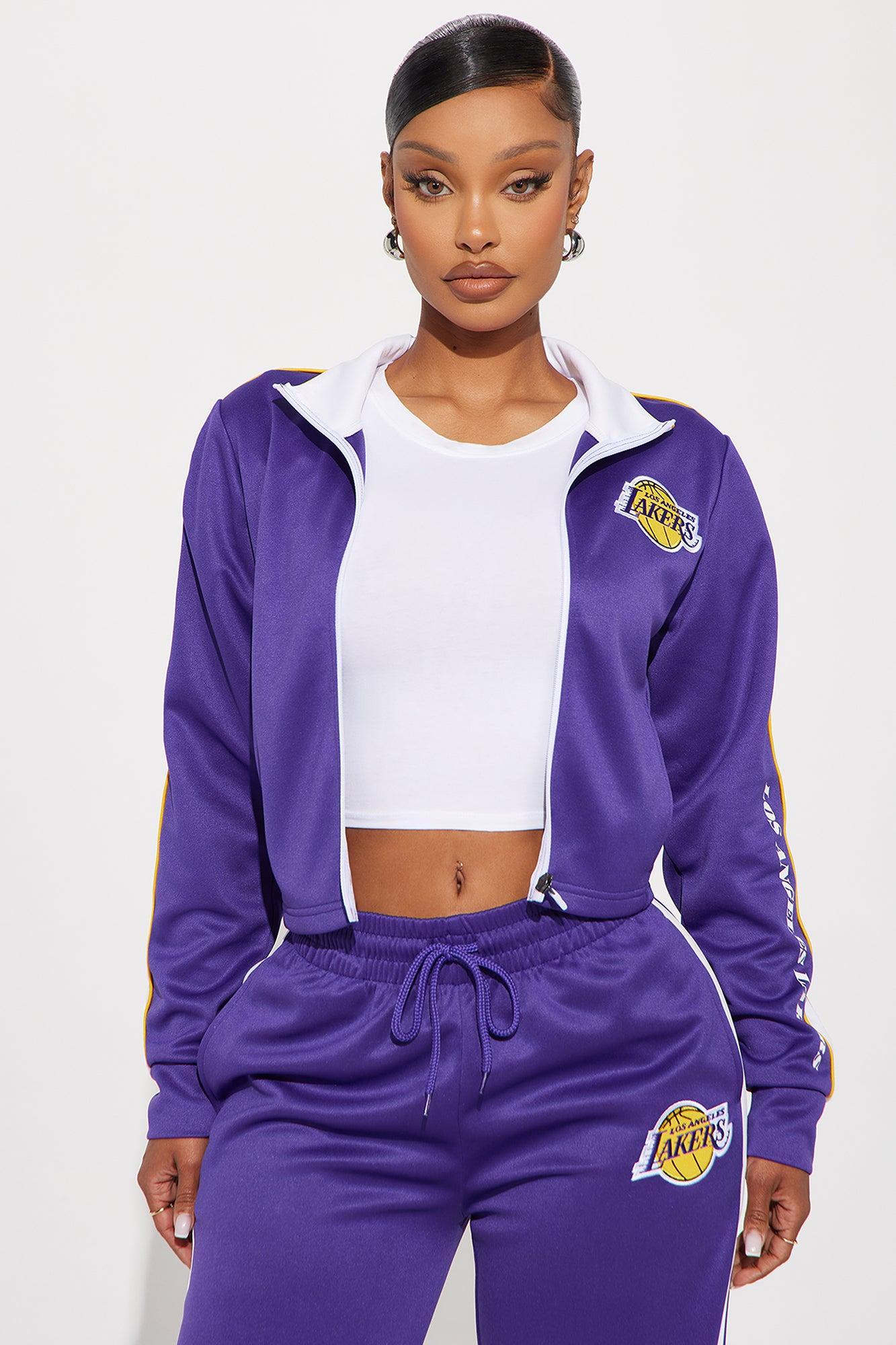 Lakers Halftime Zip Up Jacket - Purple Product Image