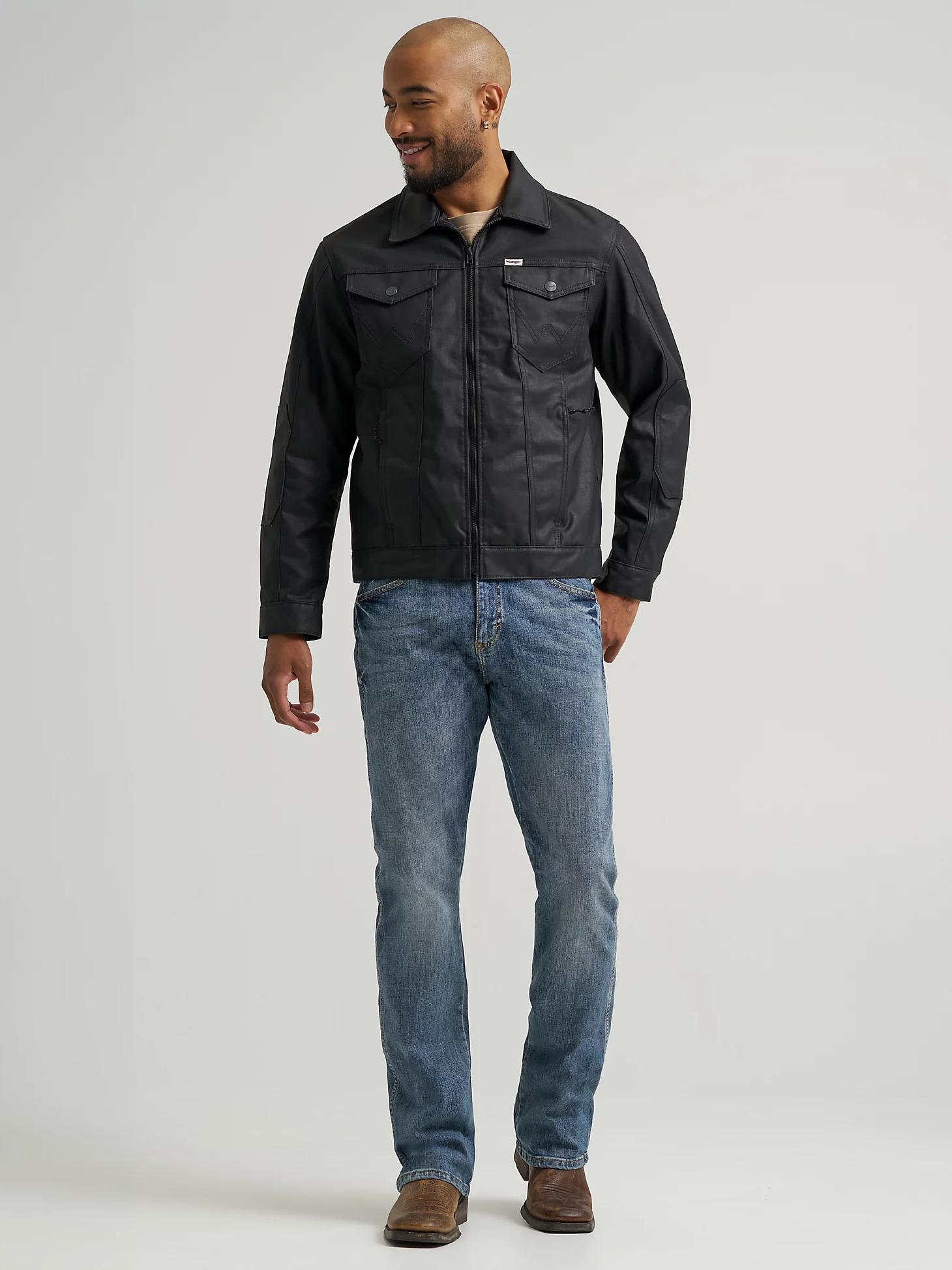 Wrangler All Terrain Gear Men's Outdoor Trucker Jacket in Jet Product Image