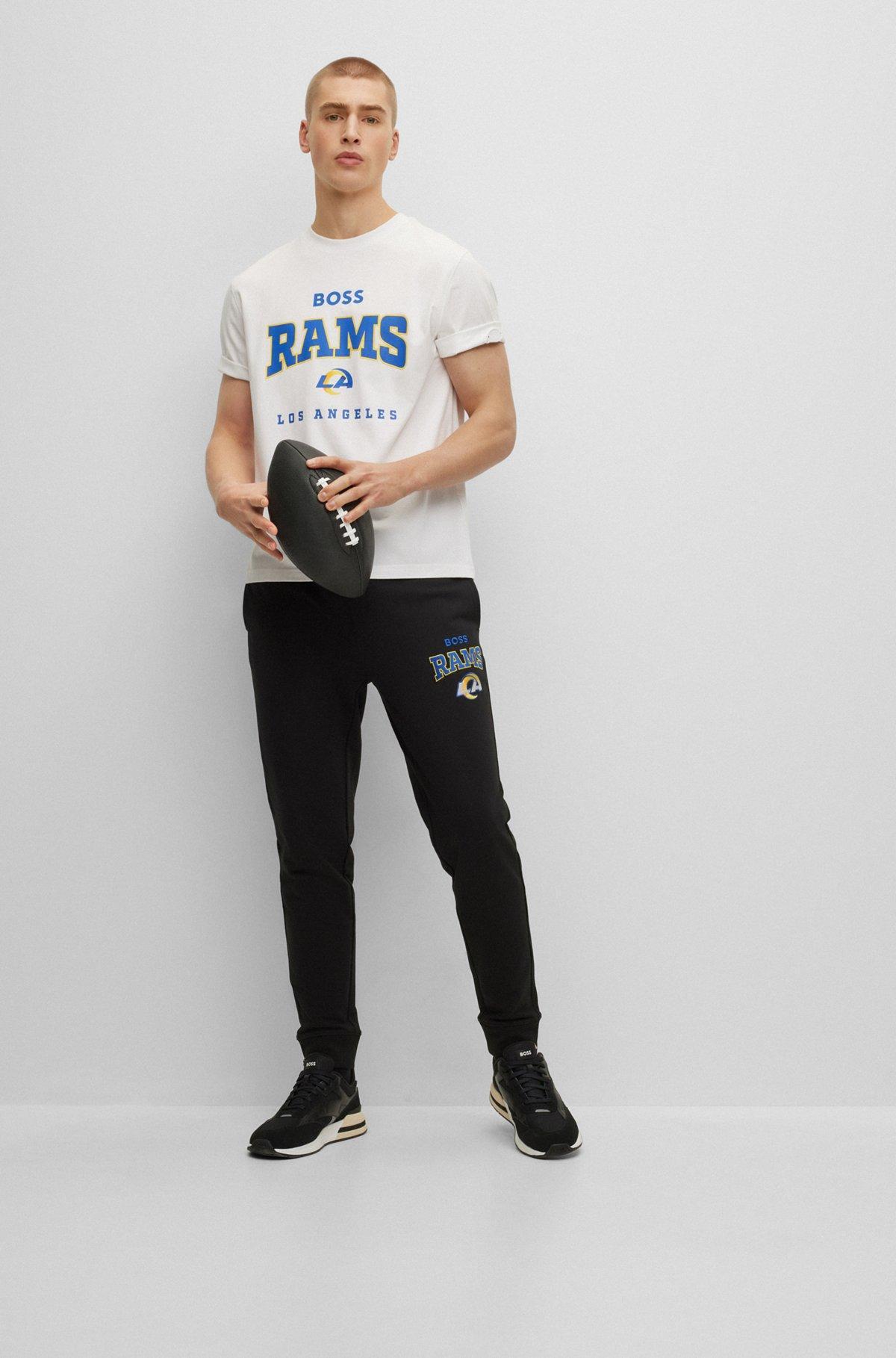 BOSS x NFL stretch-cotton T-shirt with collaborative branding Product Image