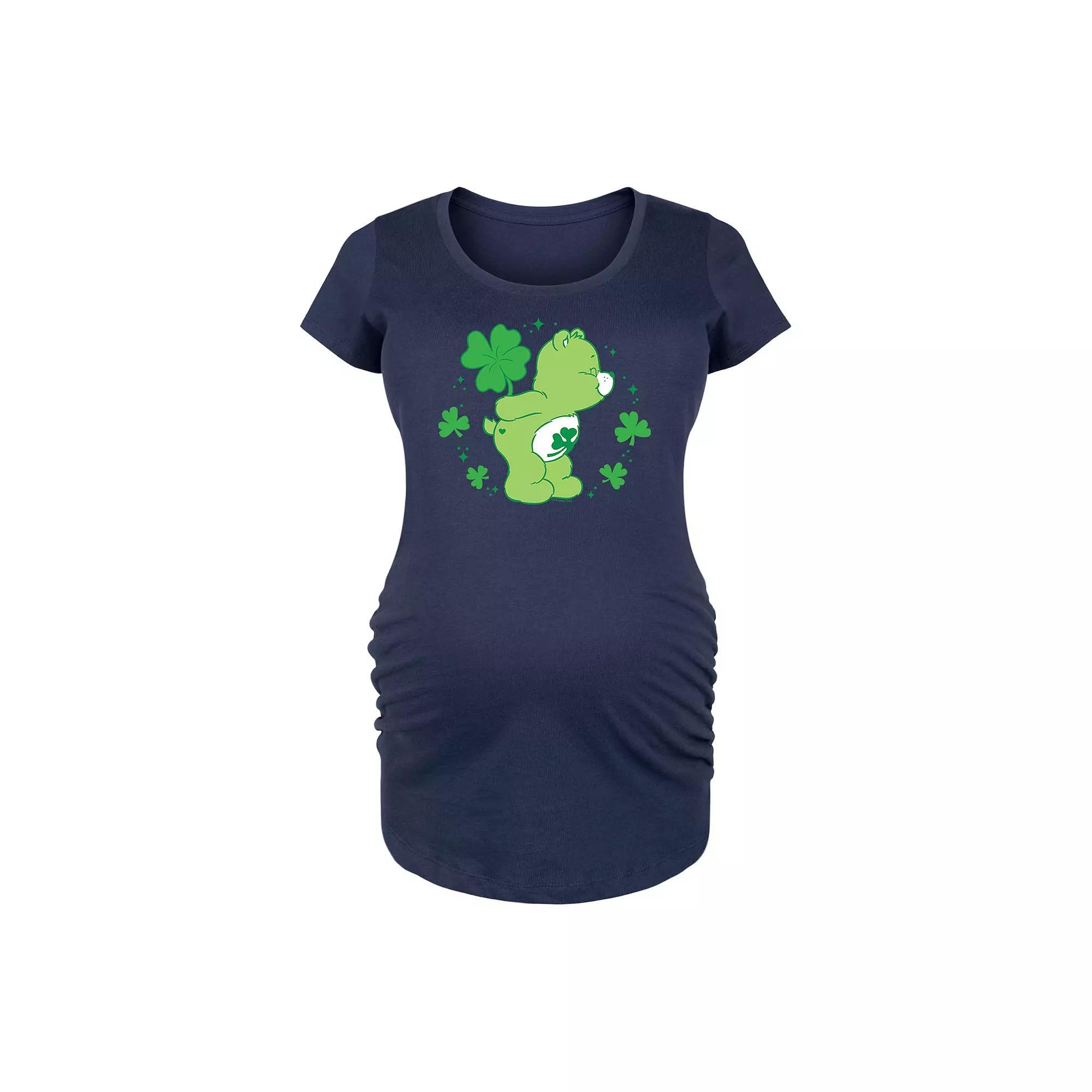 Maternity Care Bears Shamrock Graphic Graphic Tee, Women's, Size: Small-Mat, Blue Product Image