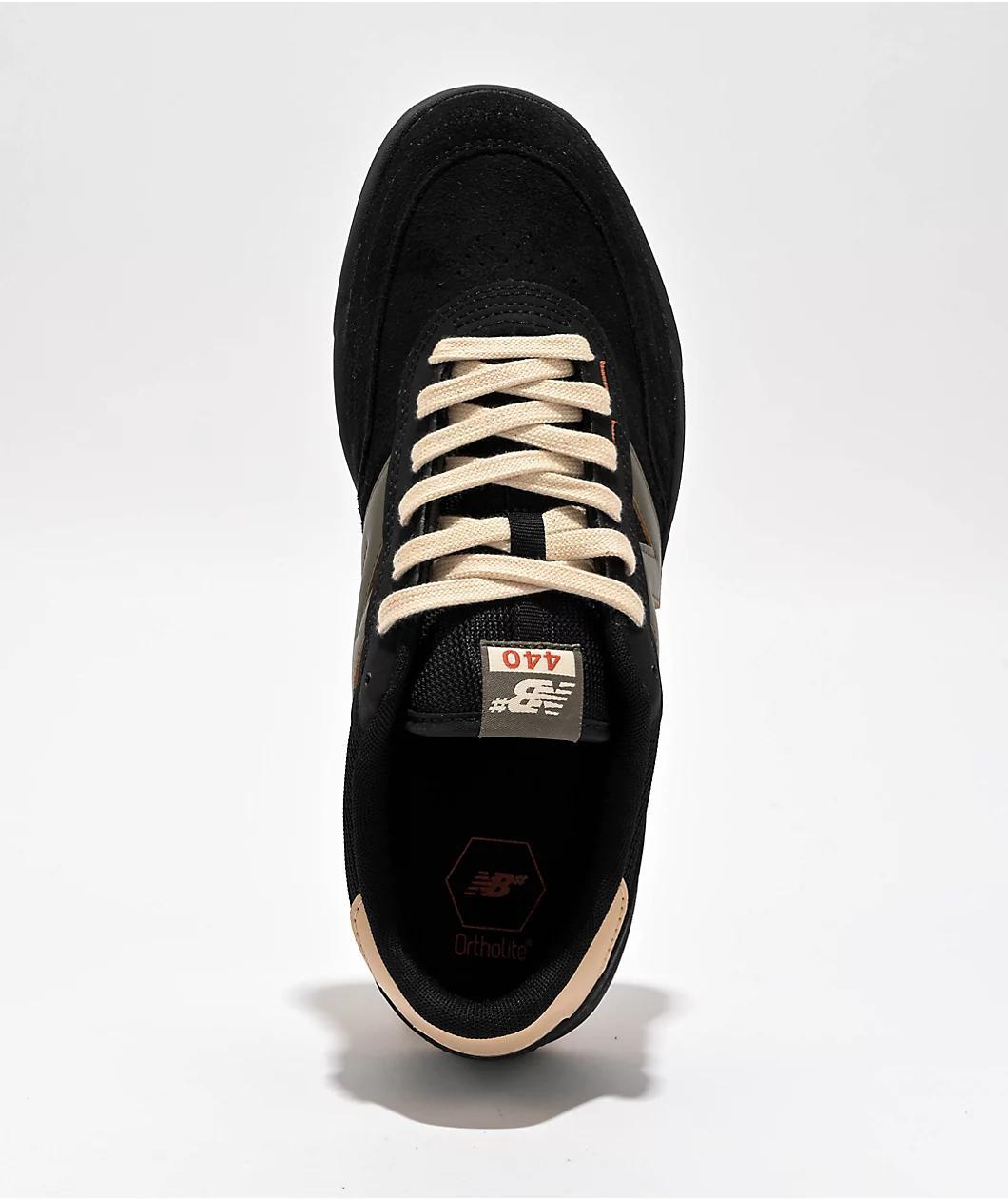 New Balance Numeric 440 V2 Black & Olive Skate Shoes Product Image