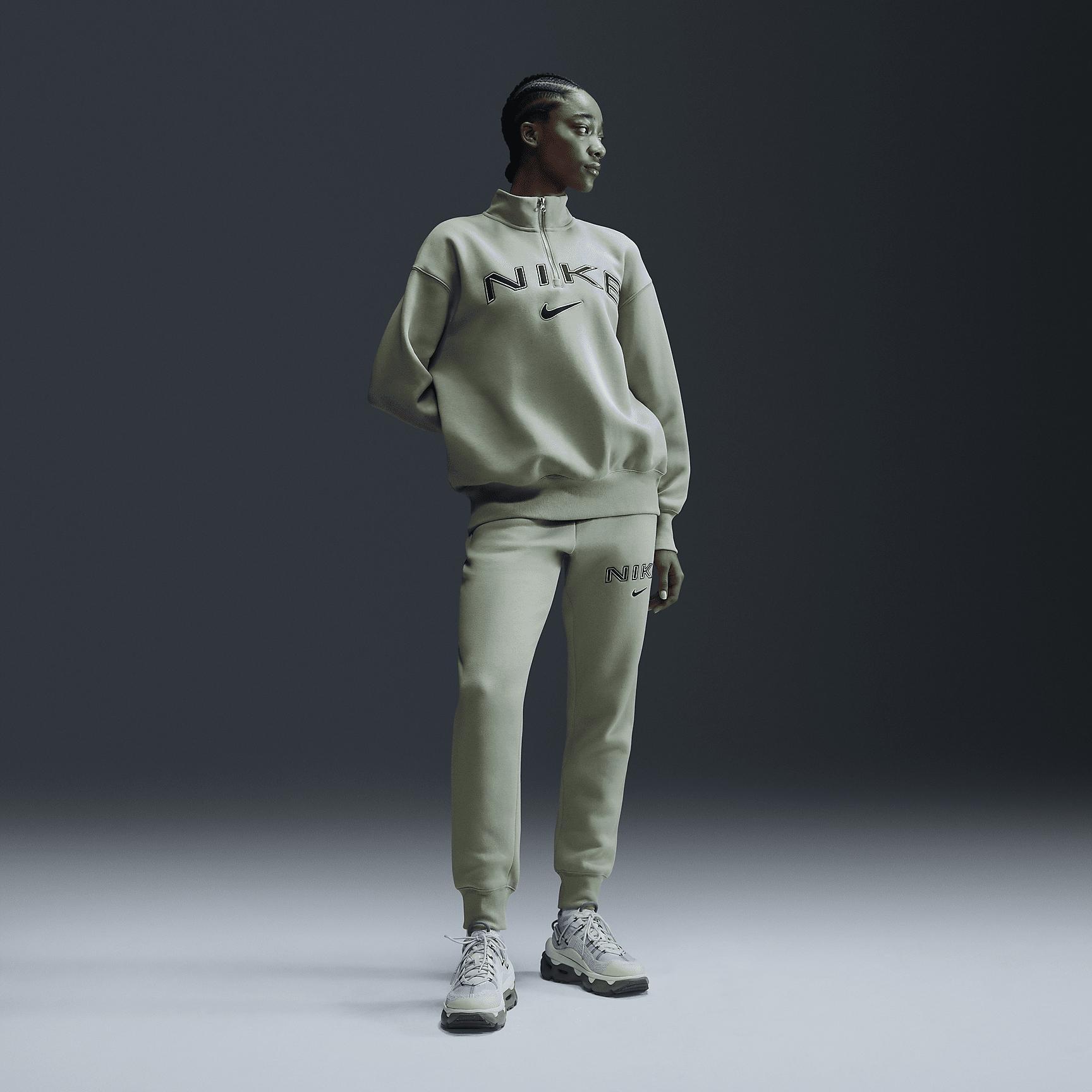 Nike Sportswear Phoenix Fleece Women's Oversized 1/4-Zip Logo Top Product Image