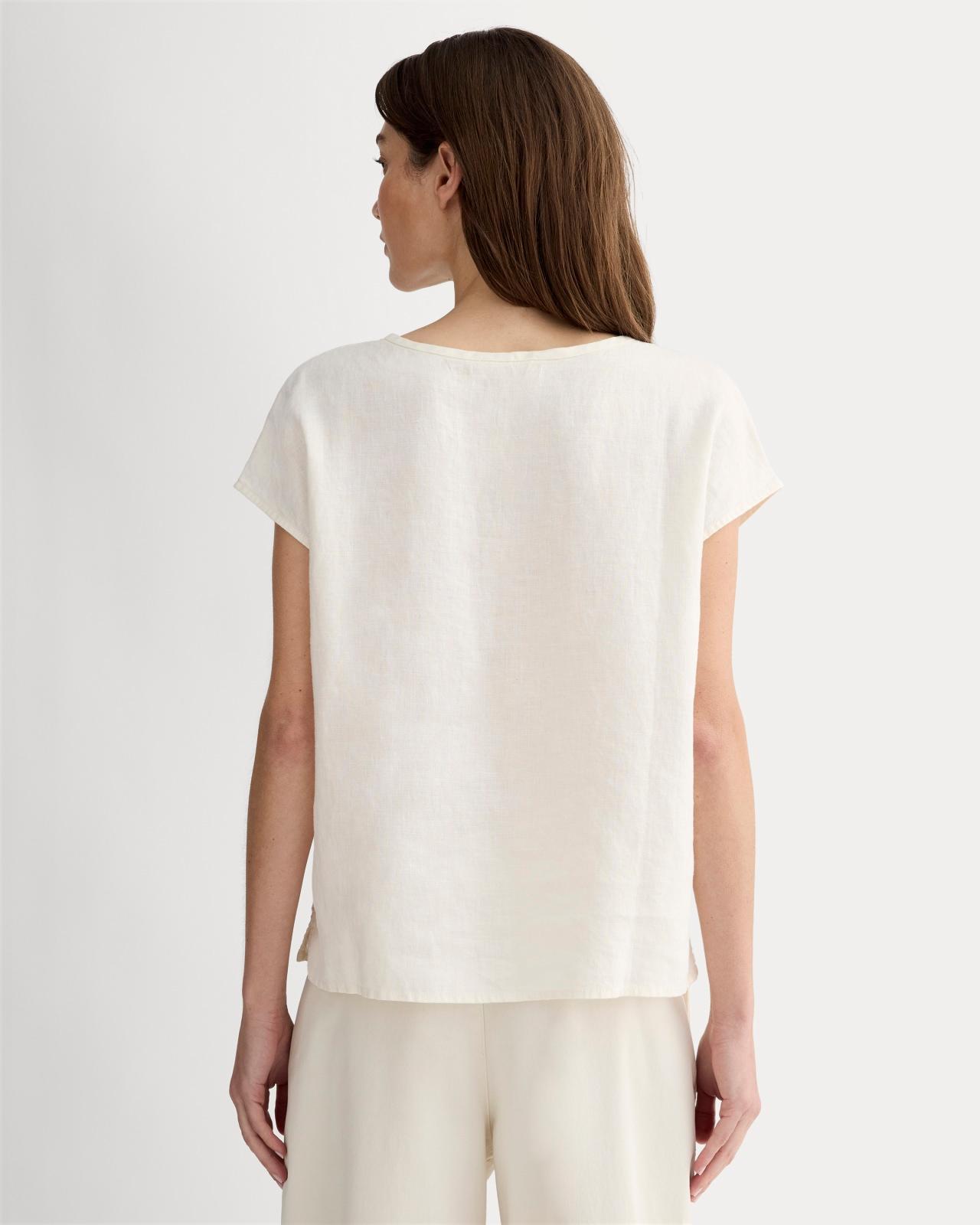 The Muscle Top in Linen Product Image