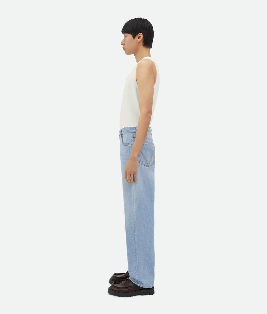 Men's Wide Leg Light-Bleached Denim in Light bleach Product Image