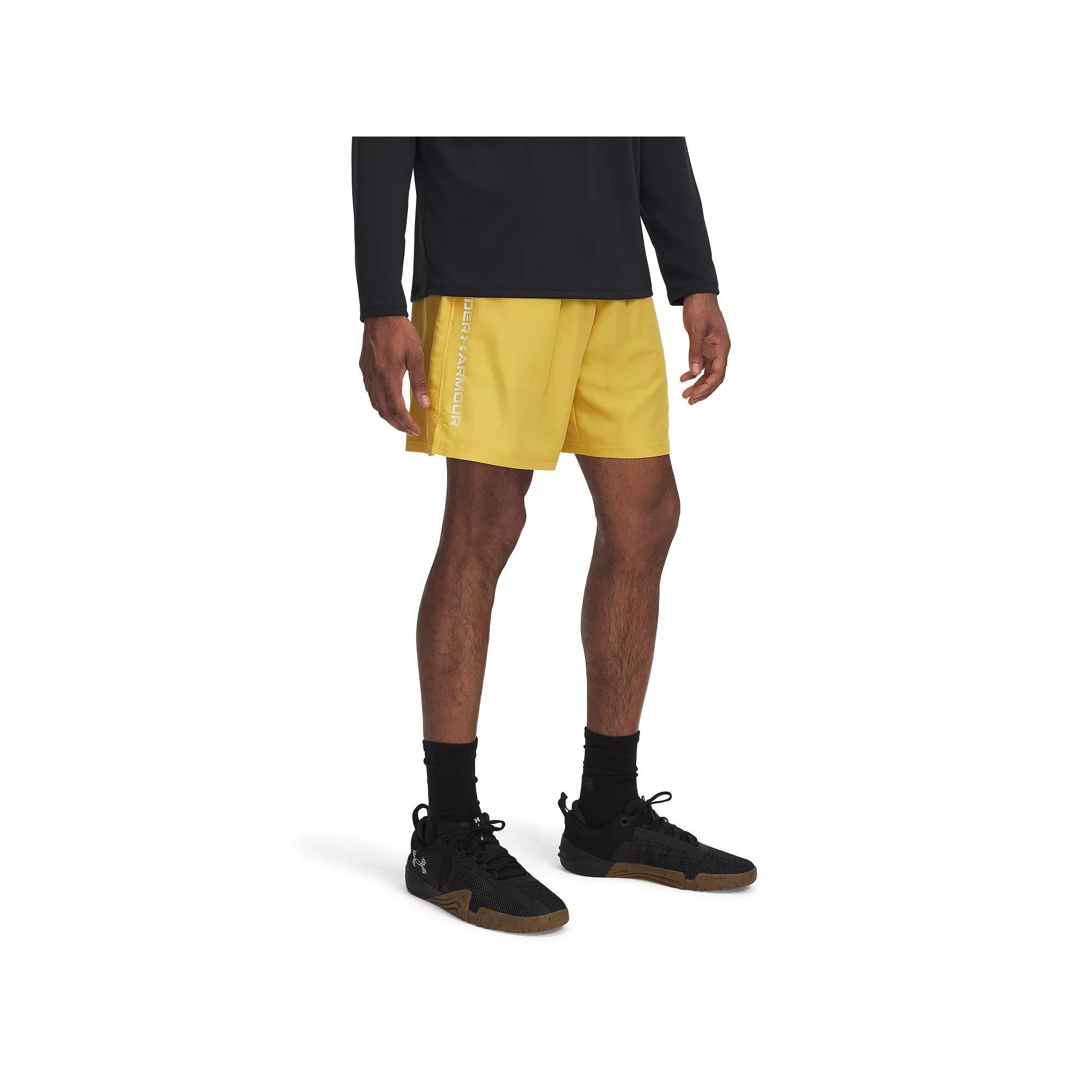 Men's Under Armour 8.25-in. Woven Wordmark Shorts, Size: Medium, Noble Product Image