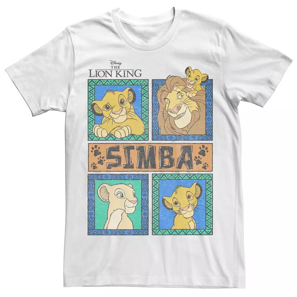 Big & Talll Lion King Simbafied Lion Tee, Men's, Size: XLT, White Product Image