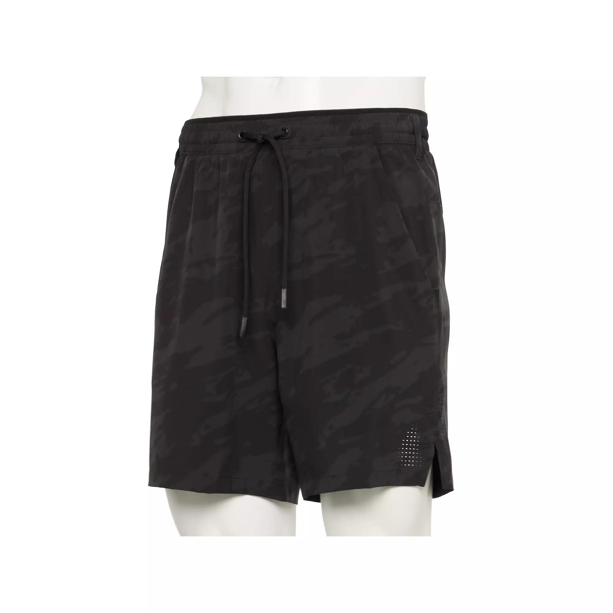 Men's Tek Gear® Adaptive Train Shorts, Size: XL, Black Camo Product Image