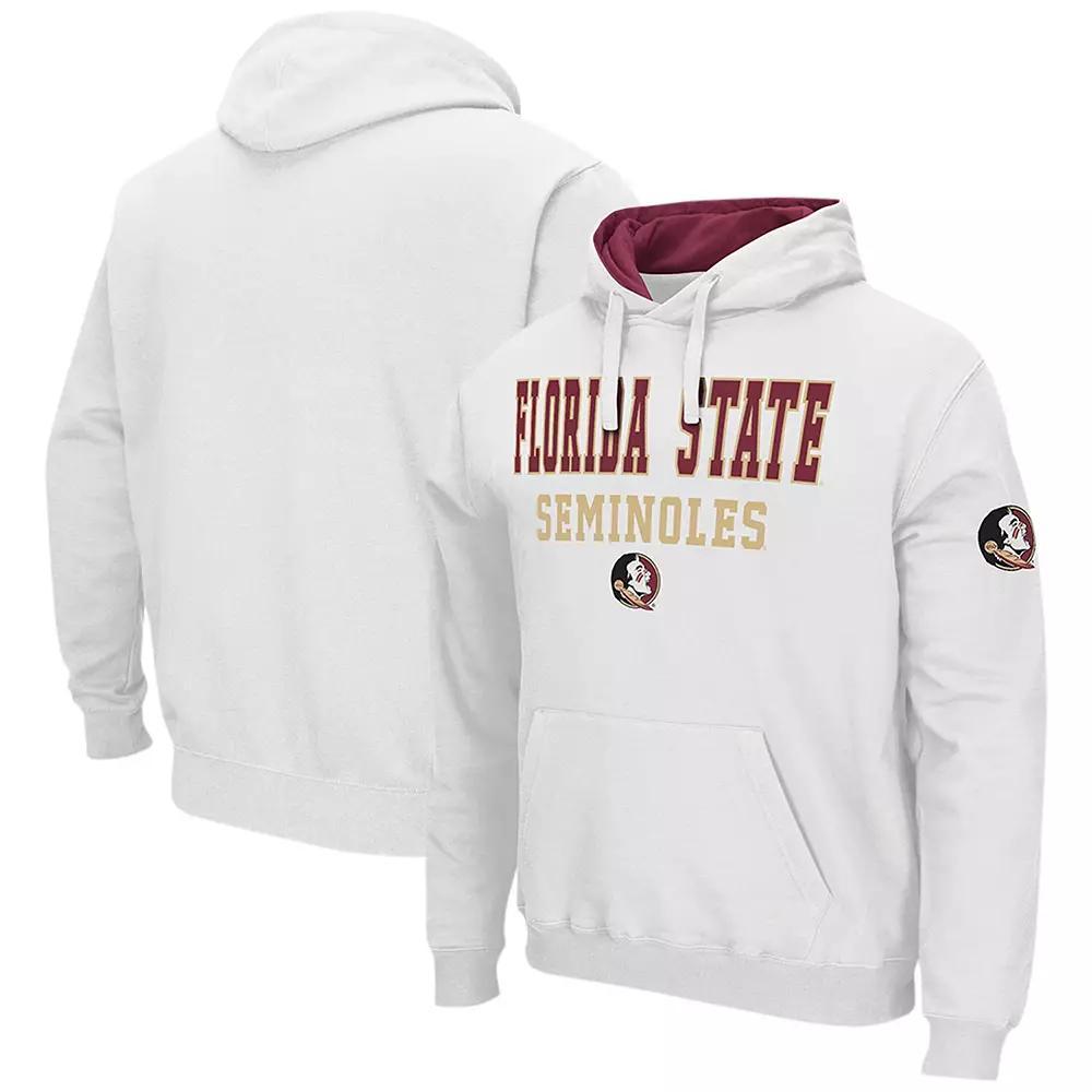 Men's Colosseum White Florida State Seminoles Sunrise Pullover Hoodie, Size: 3XL Product Image