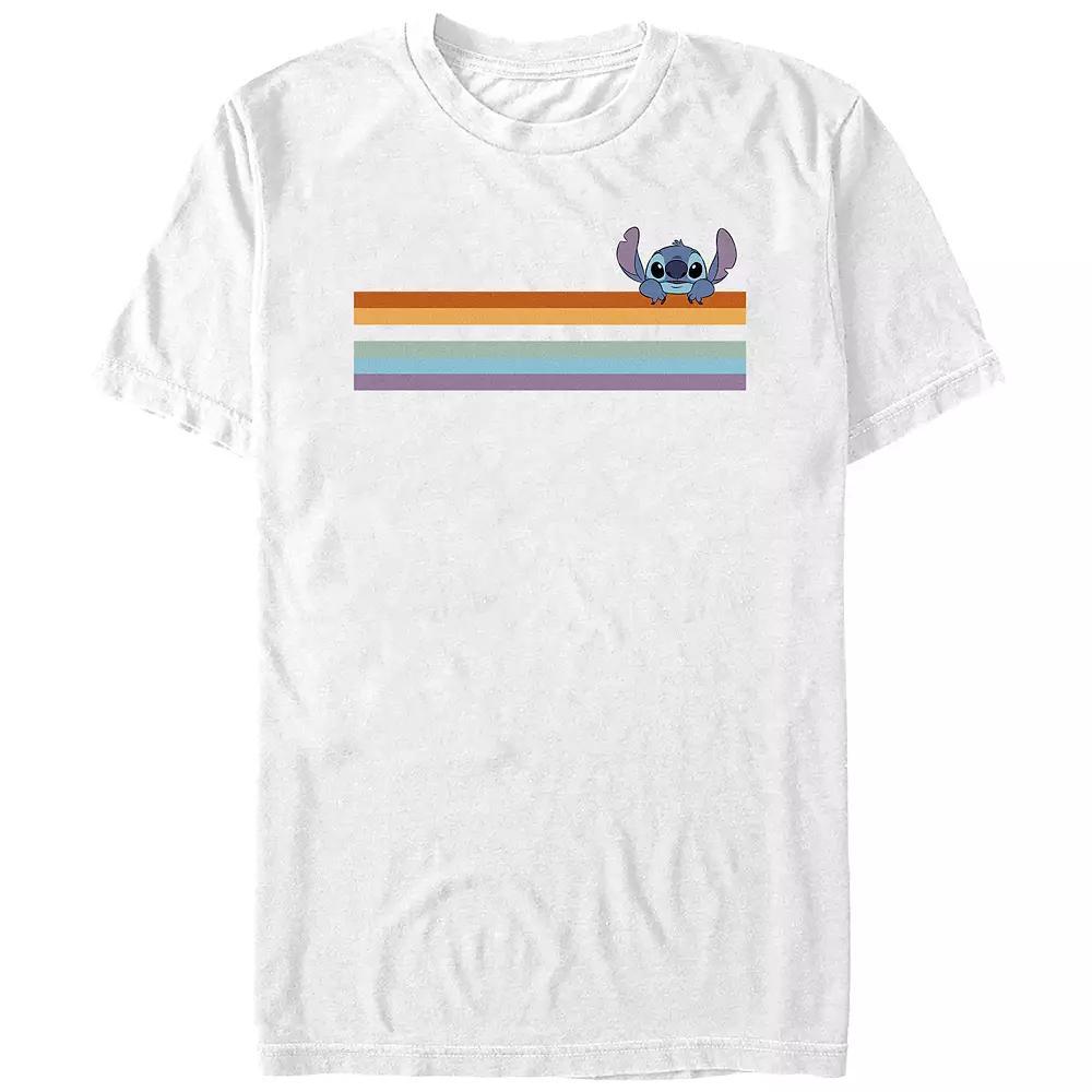 Disney's Lilo & Stitch Peeking Stitch Juniors' Boyfriend Graphic Tee, Women's,  Product Image