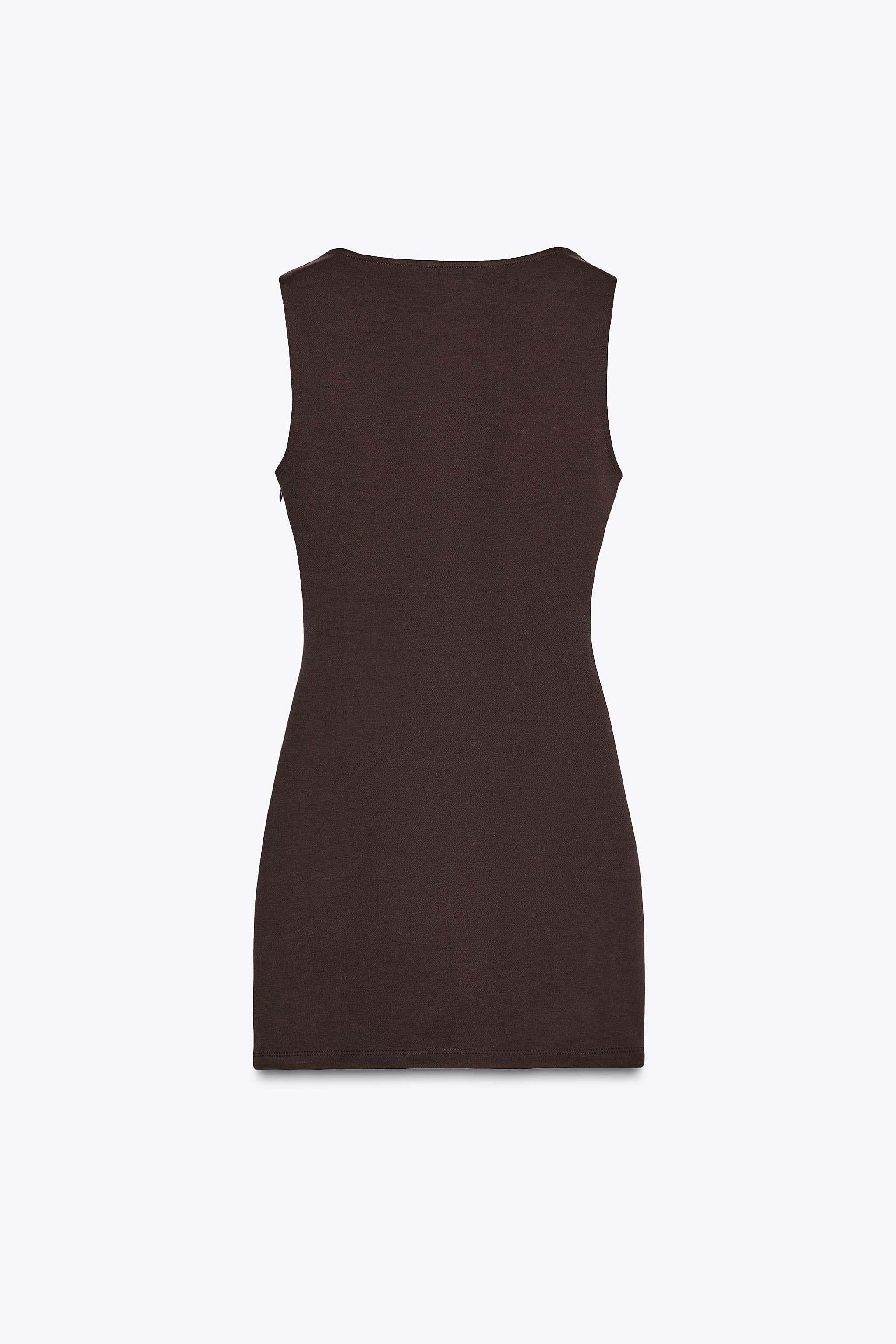 SHORT DRESS WITH RUCHING Product Image