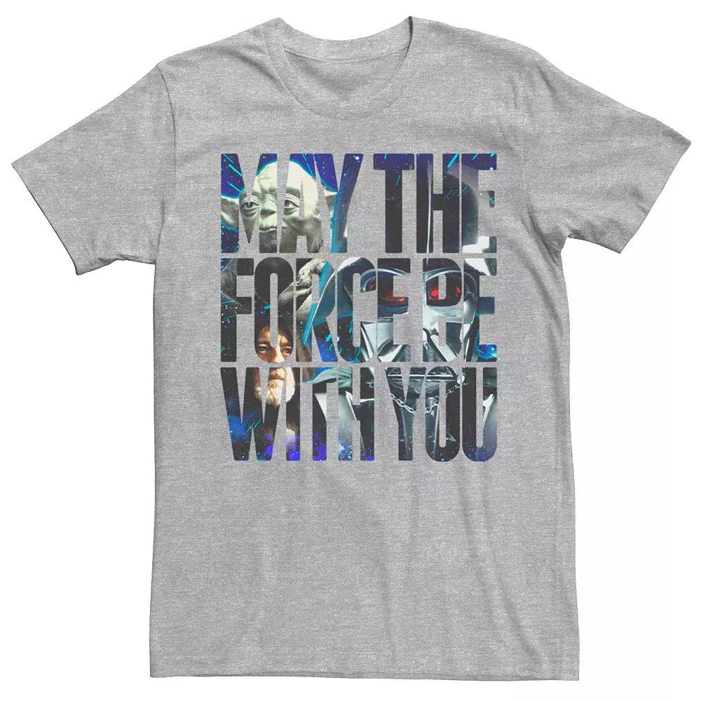 Men's Star Wars The Force Graphic Tee, Size: 3XL, Athletic Grey Product Image