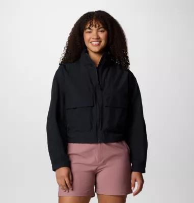 Columbia Womens Paracutie Cropped Cargo Windbreaker- Product Image