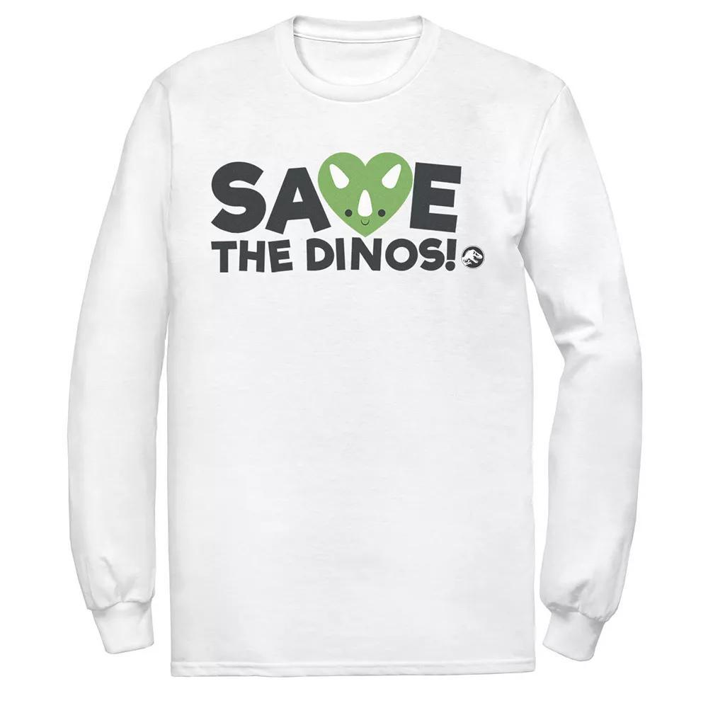 Men's Jurassic World: Fallen Kingdom Save The Dinos! Tee, Size: Small, White Product Image