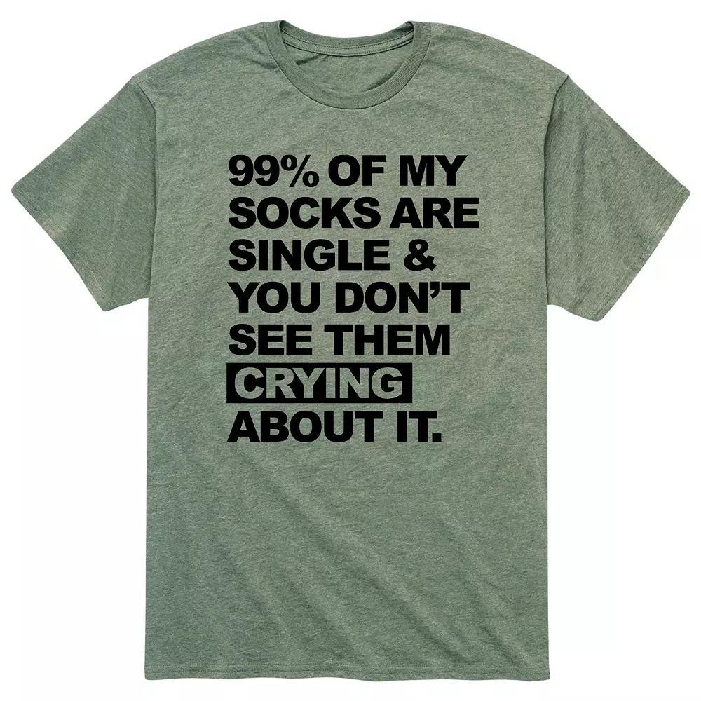 Men's Socks Are Single Tee,  Product Image