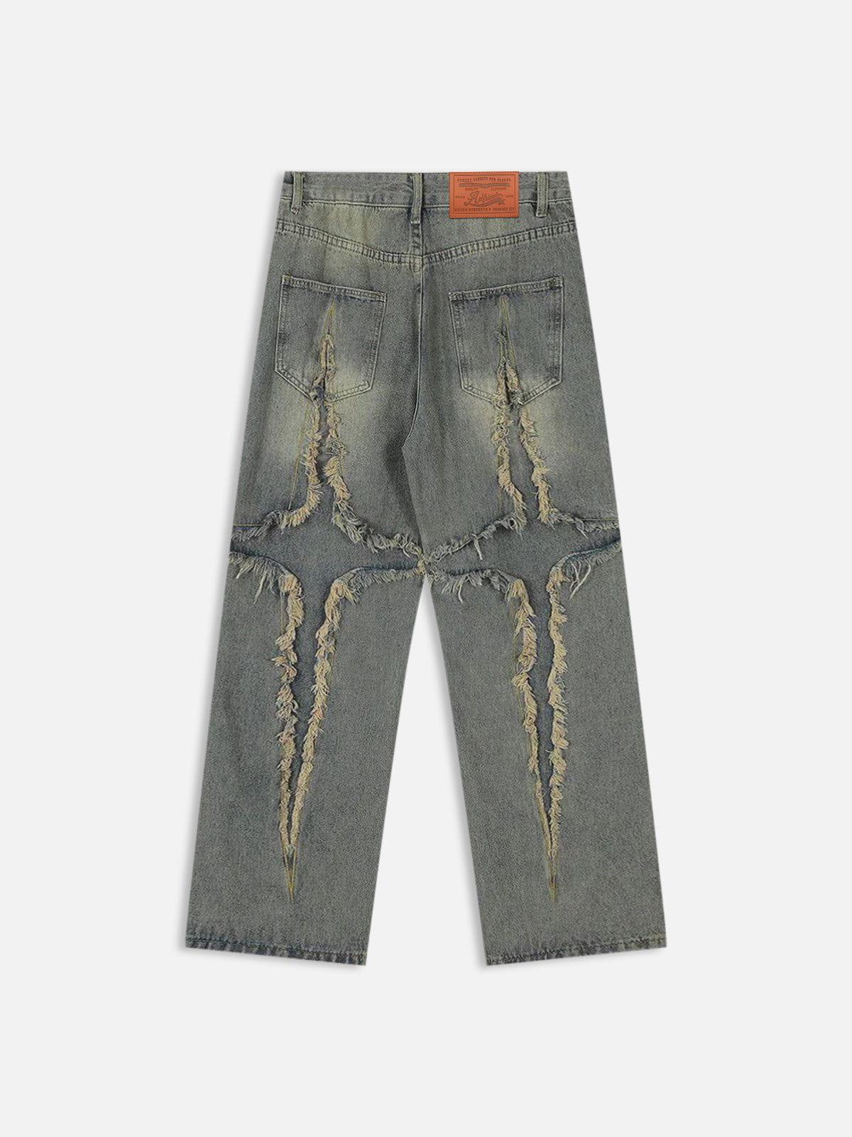 Aelfric Eden Washed Fringe Jeans Product Image