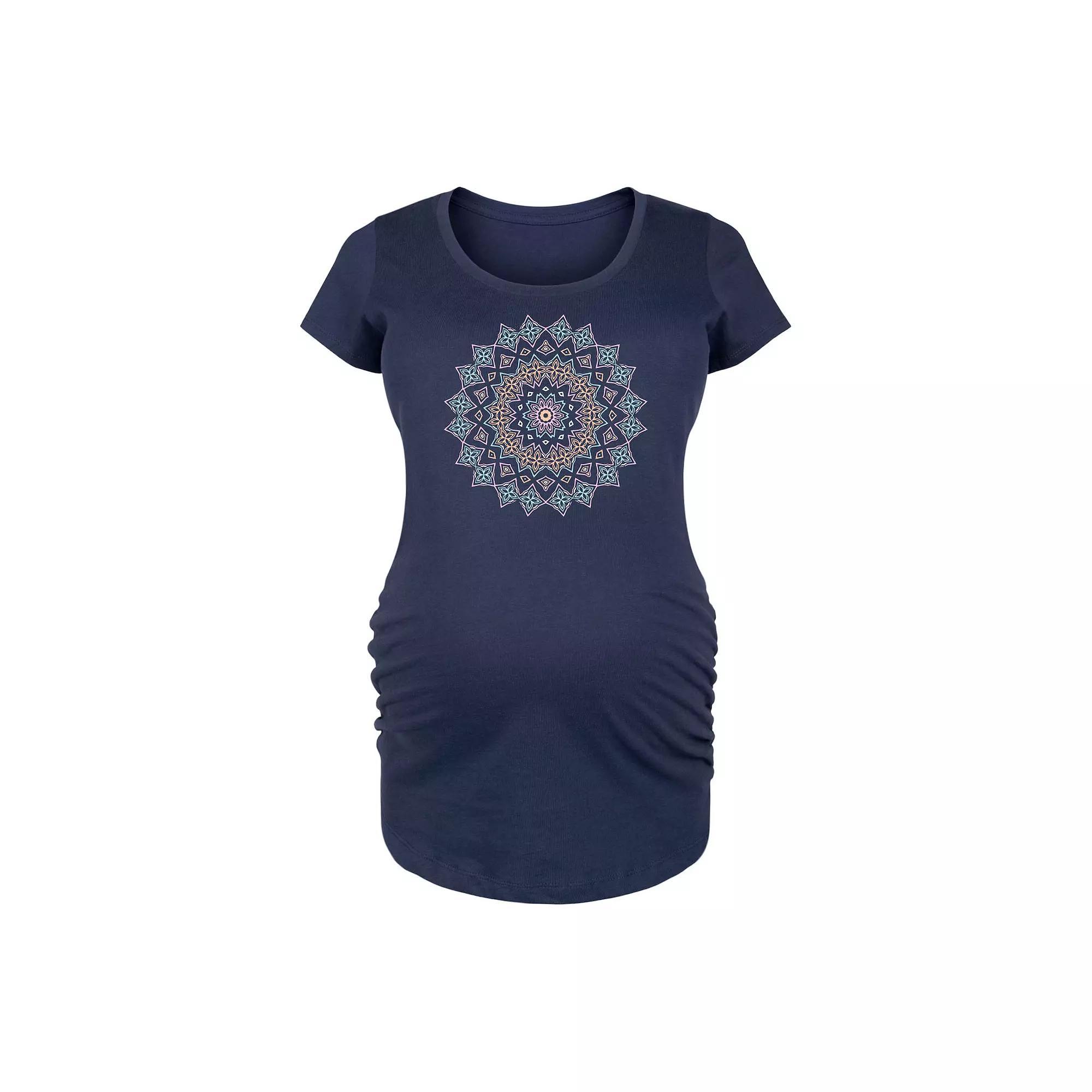 Maternity Pastel Mandala Graphic Tee, Women's, Size: XXL-MAT, Blue Product Image