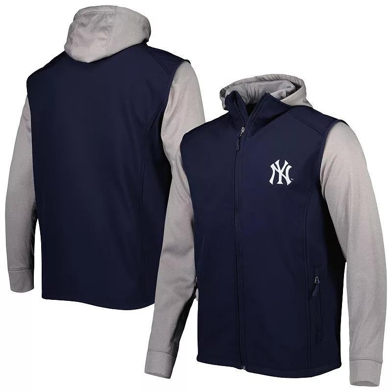 Mens Dunbrooke /Heather Gray New York Yankees Alpha Full-Zip Jacket Blue Product Image