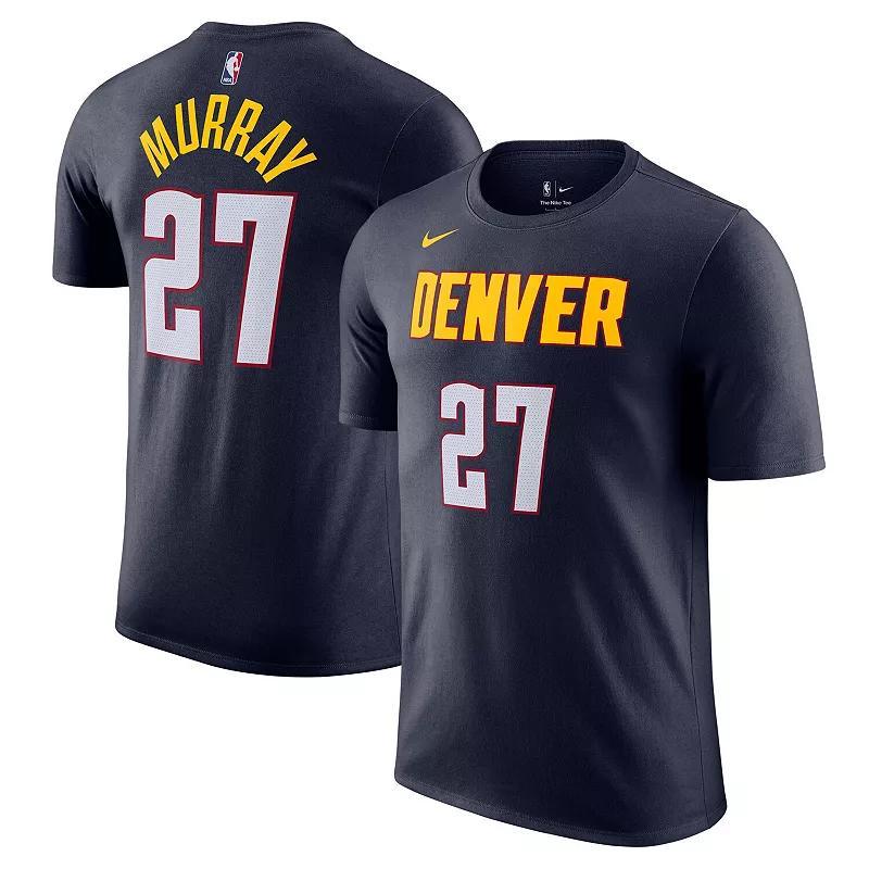 Mens Nike Jamal Murray Navy Denver Nuggets Icon Edition Name & Number T-Shirt Nug Blue Product Image