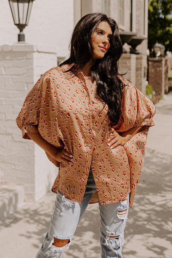 Dream And Dance Shift Top In Iced Latte Product Image