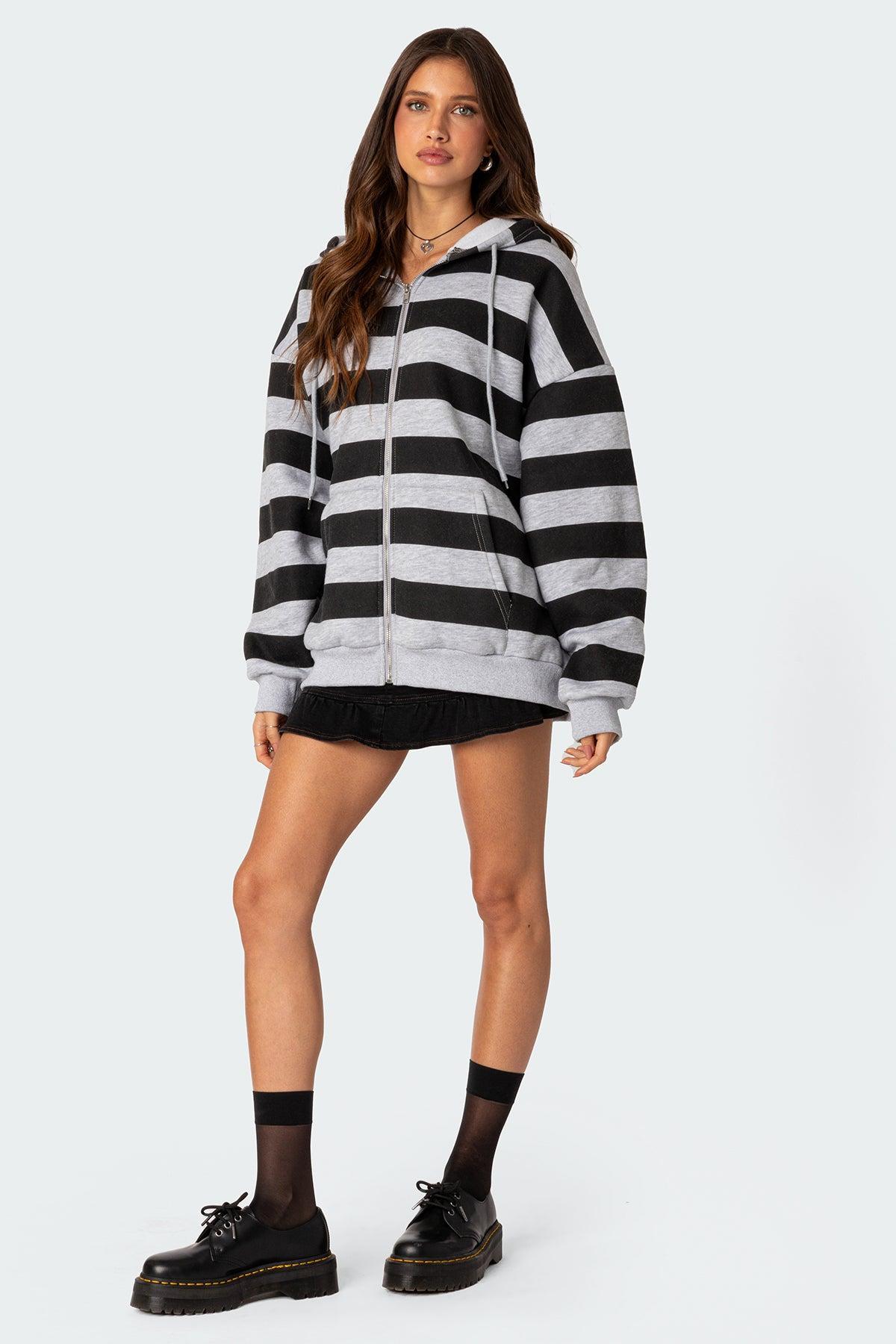 Maritza Oversized Zip Up Hoodie Product Image