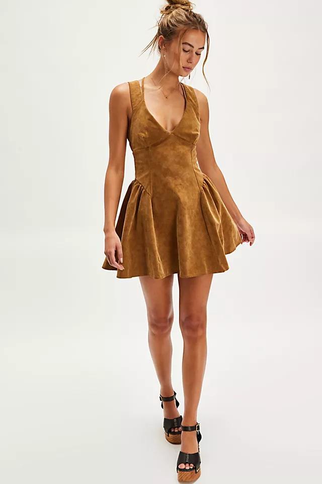 Vera Suede Mini Dress Product Image