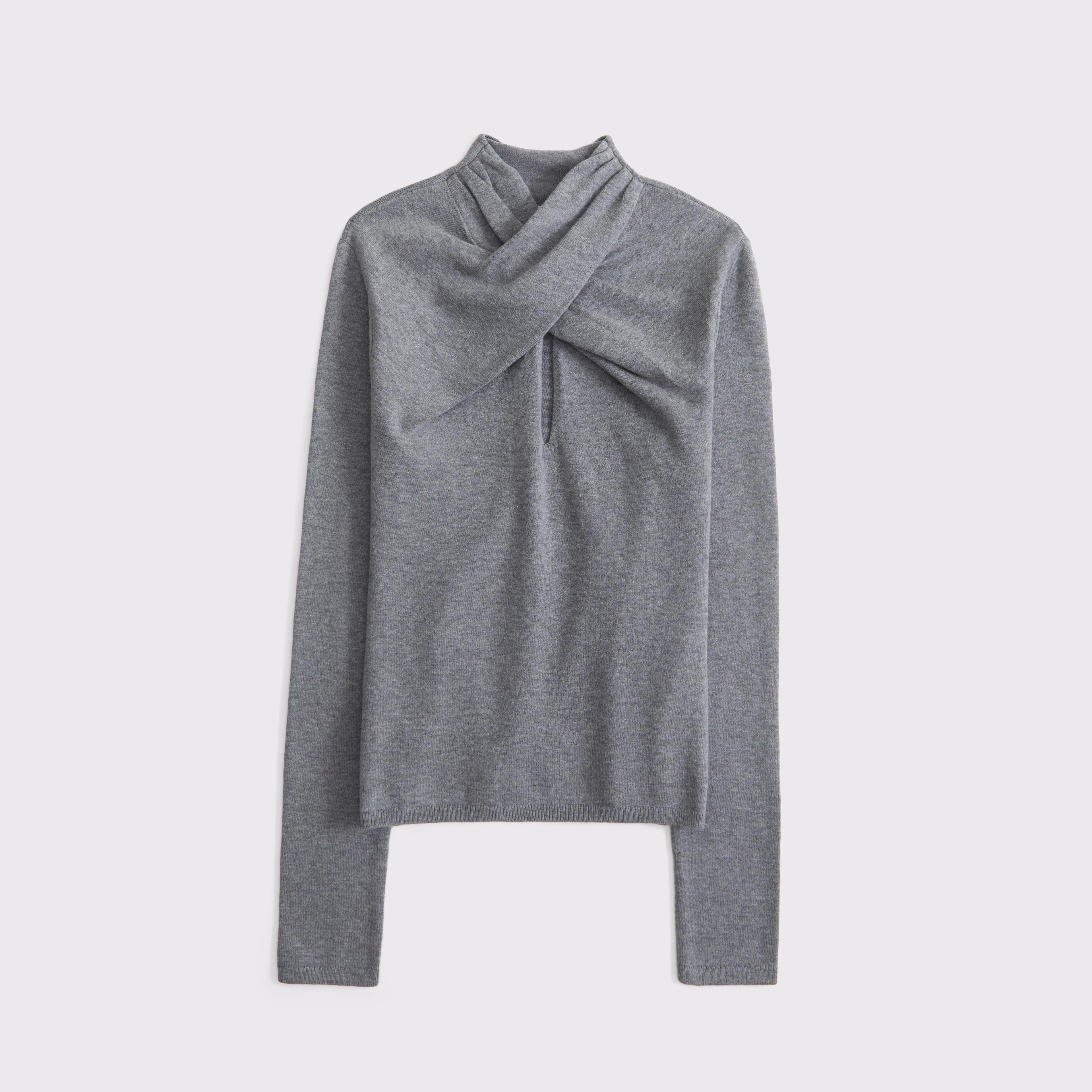 Keyhole Mini Mockneck Sweater Product Image