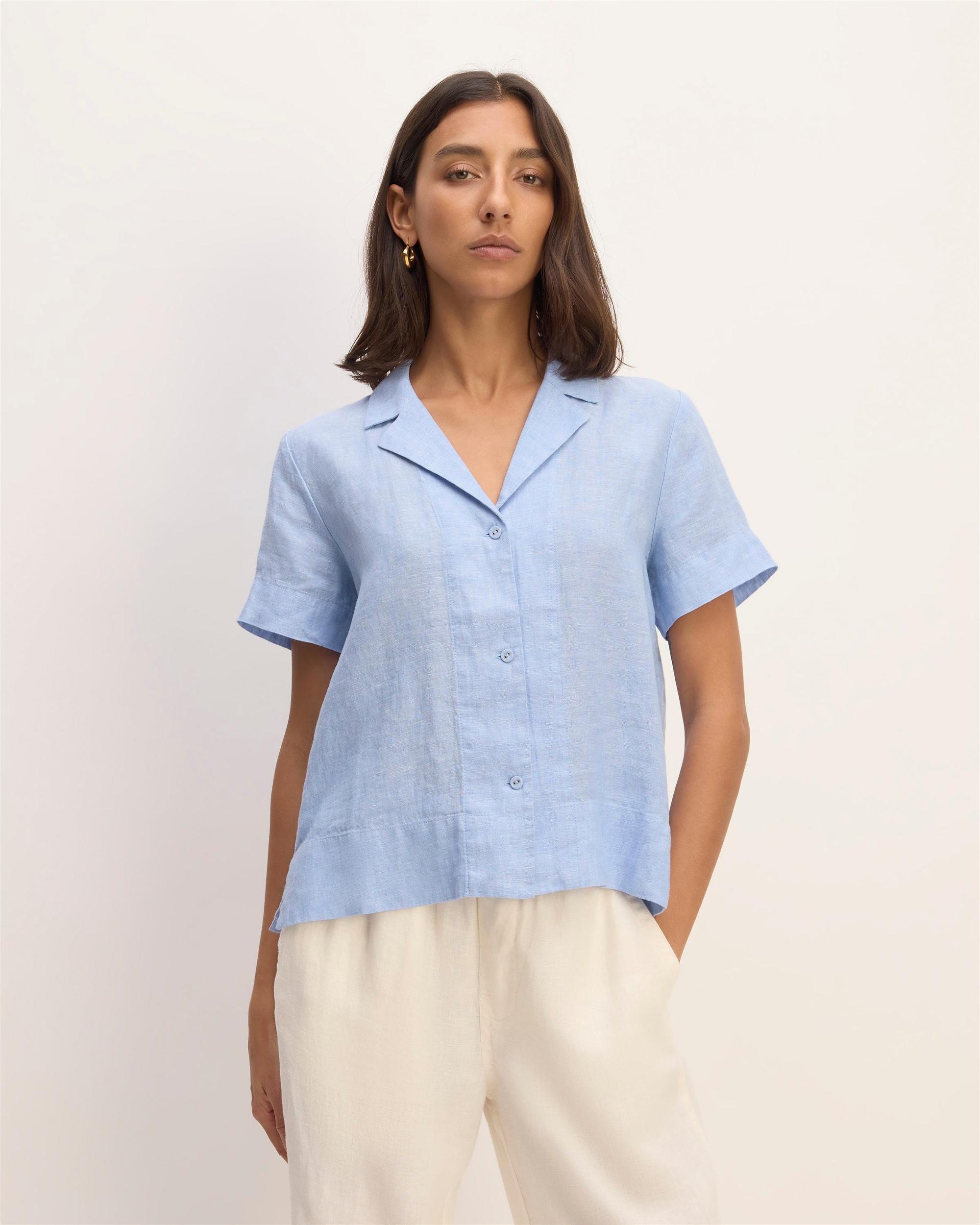 Womens Notch Shirt in Linen by Everlane Product Image