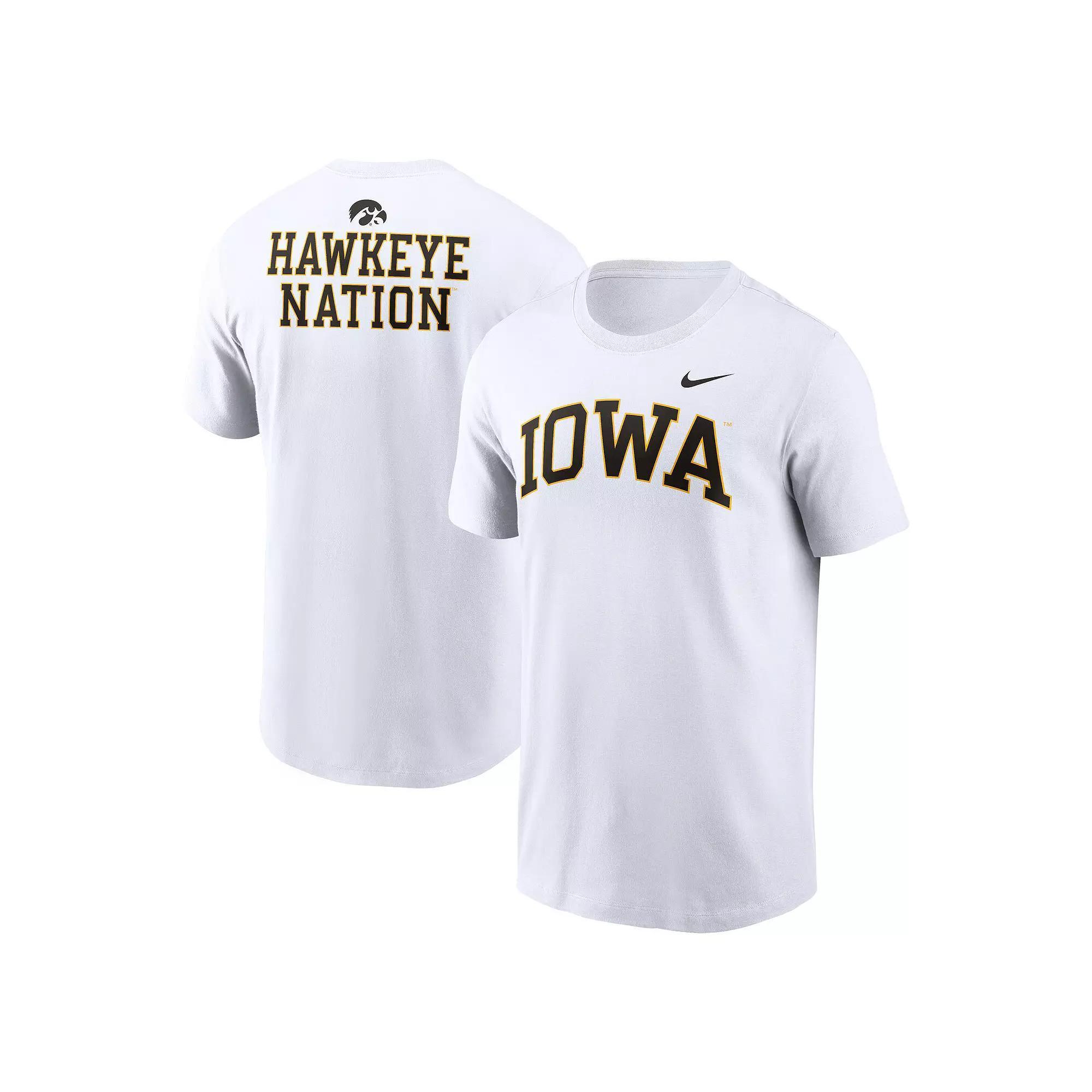 Men's Nike White Iowa Hawkeyes Blitz 2-Hit T-Shirt,  Product Image