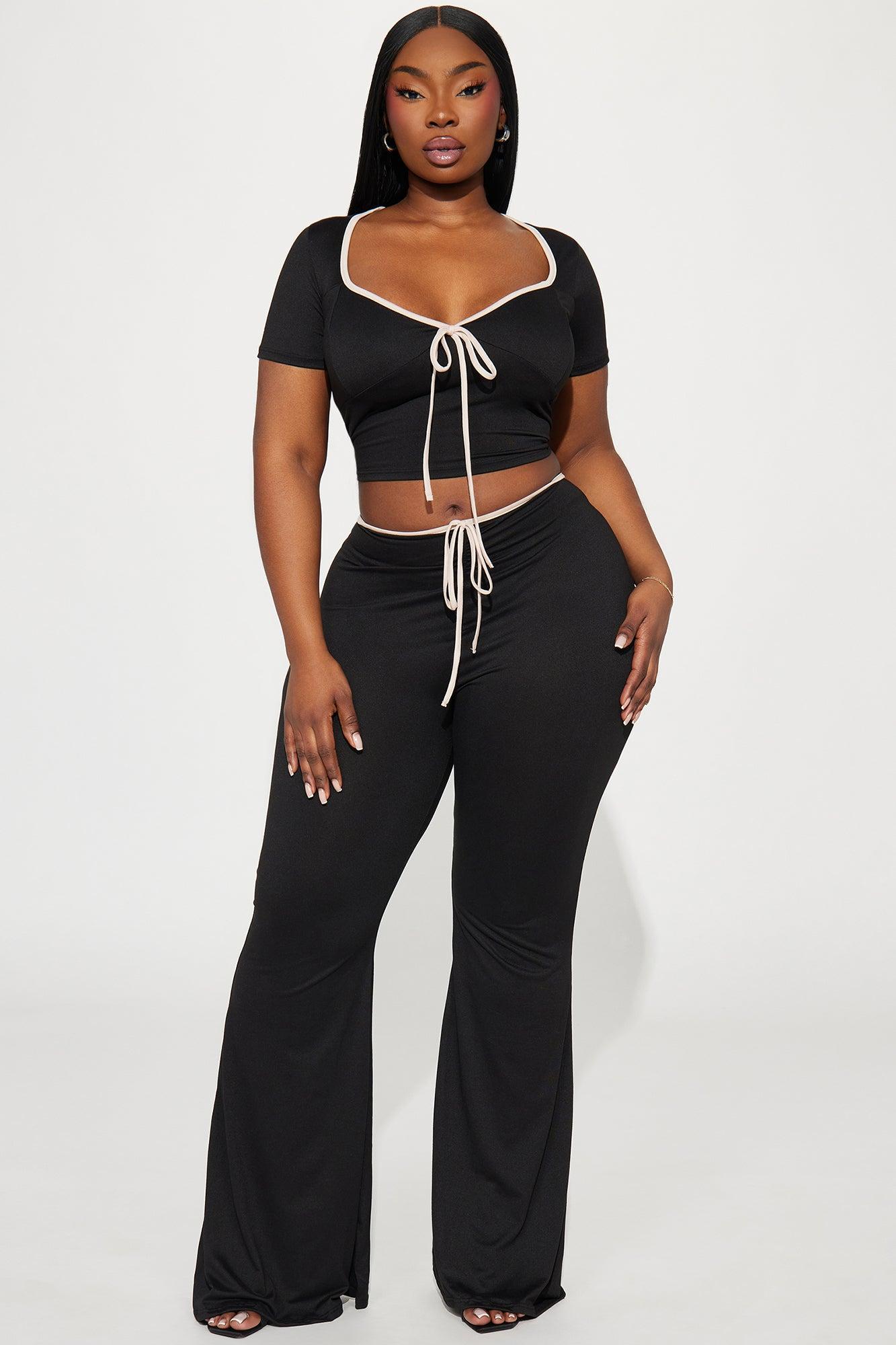 The Bow Era Pant Set - Black Product Image