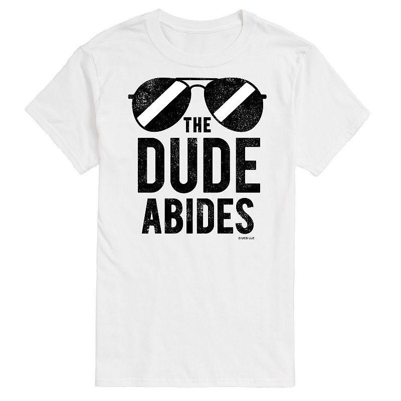 Big & Tall The Big Lebowski The Dude Abides Tee, Men's, Size: Large Tall, White Product Image