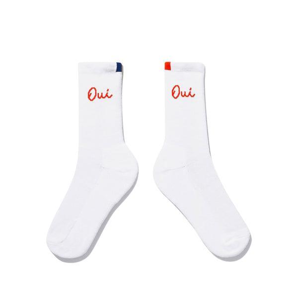 The Men's Oui Sock - White/Poppy Product Image