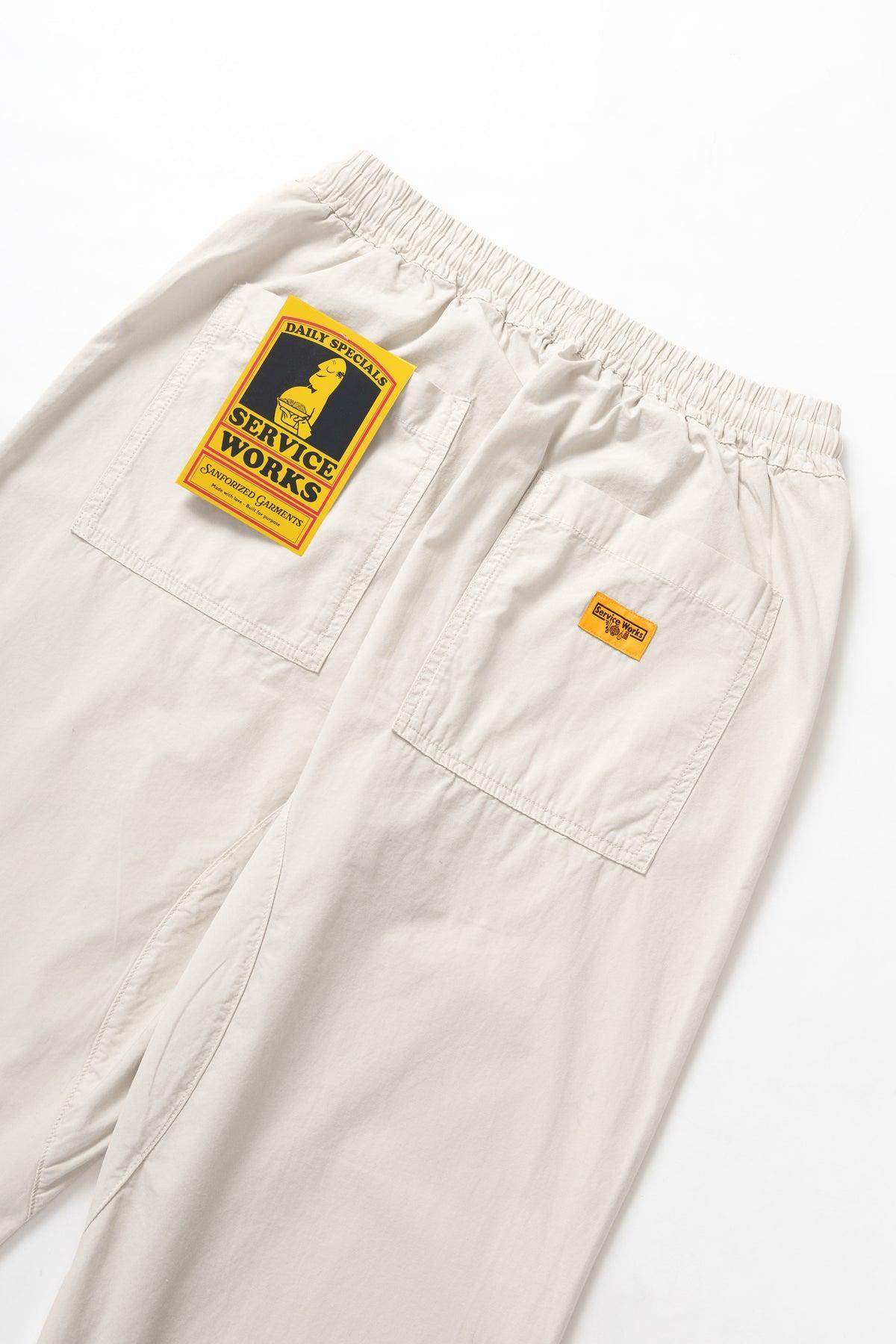 Service Works - Poplin Chef Pants - Salt Product Image