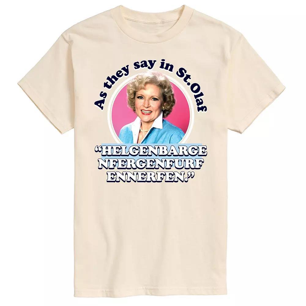 Men's Golden Girls As We Say In St Olaf Tee, Size: Large, Beige Product Image