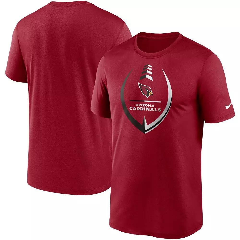 Men's Nike Cardinal Arizona Cardinals Icon Legend Performance T-Shirt, Size: Large, Red Product Image