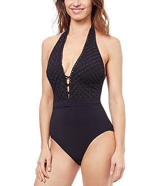 Womens Rendez Vous Eyelet One-Piece Swimsuit Product Image