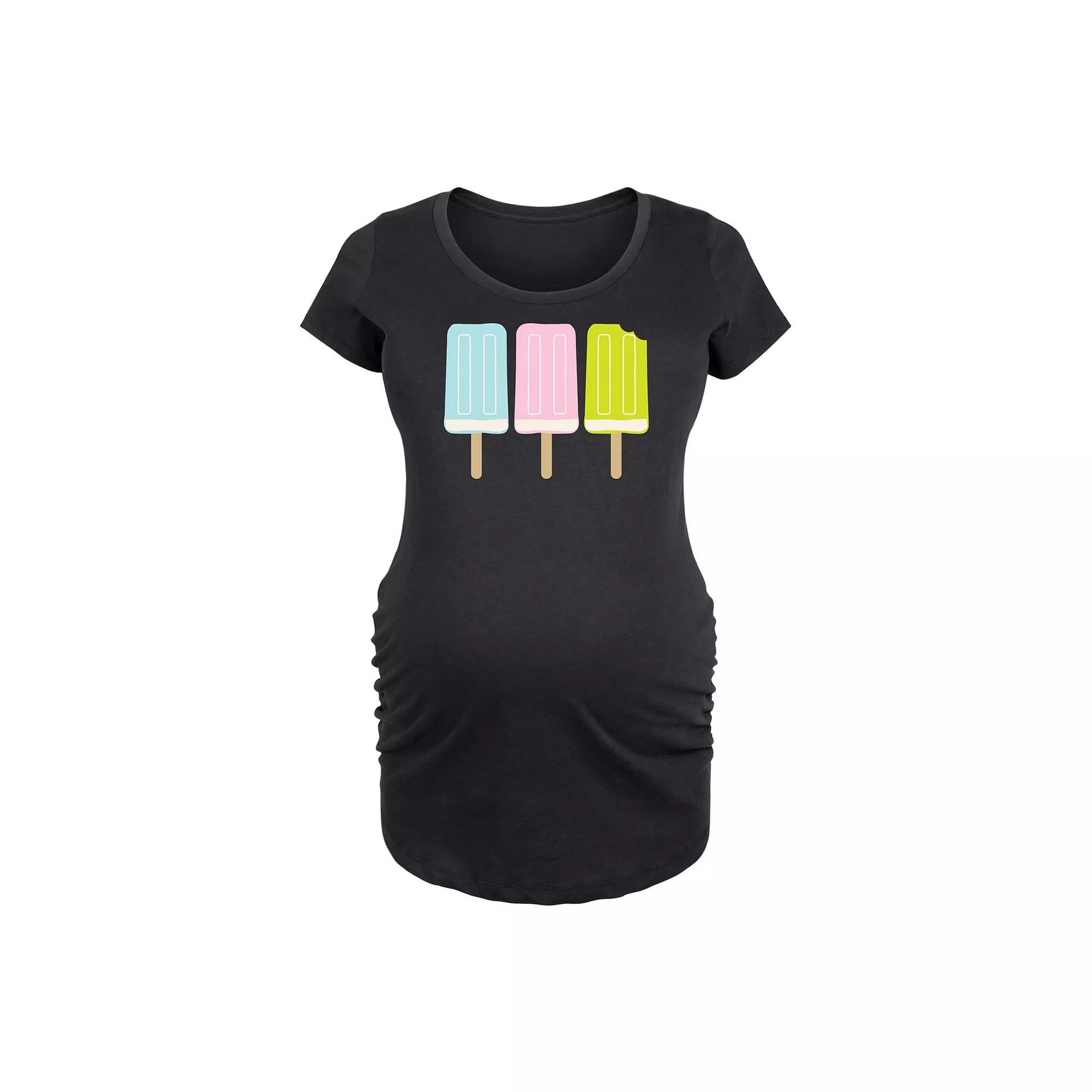 Maternity Ice Cream Pops Graphic Tee, Women's,  Product Image