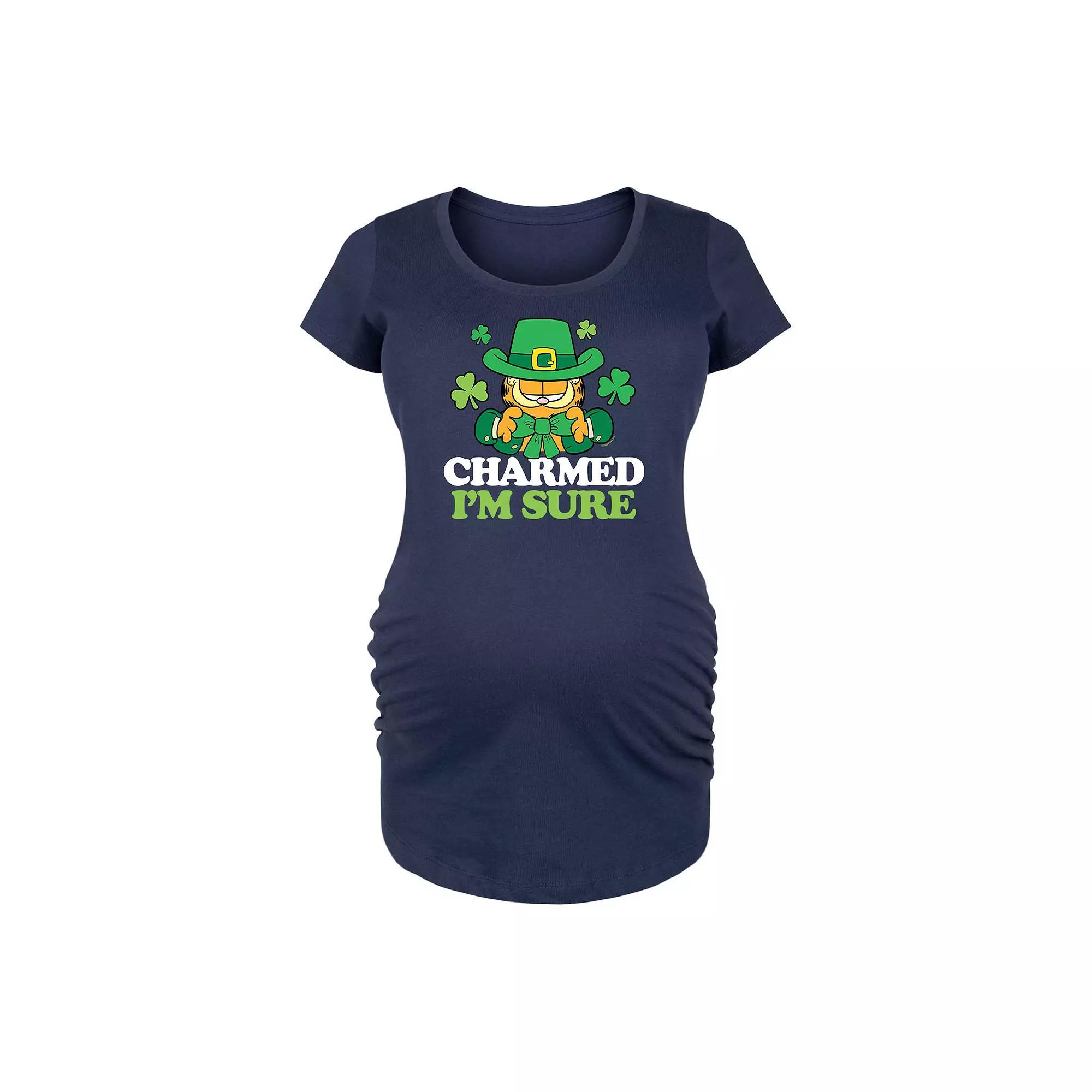 Maternity Garfield Charmed I'm Sure Graphic Tee, Women's,  Product Image