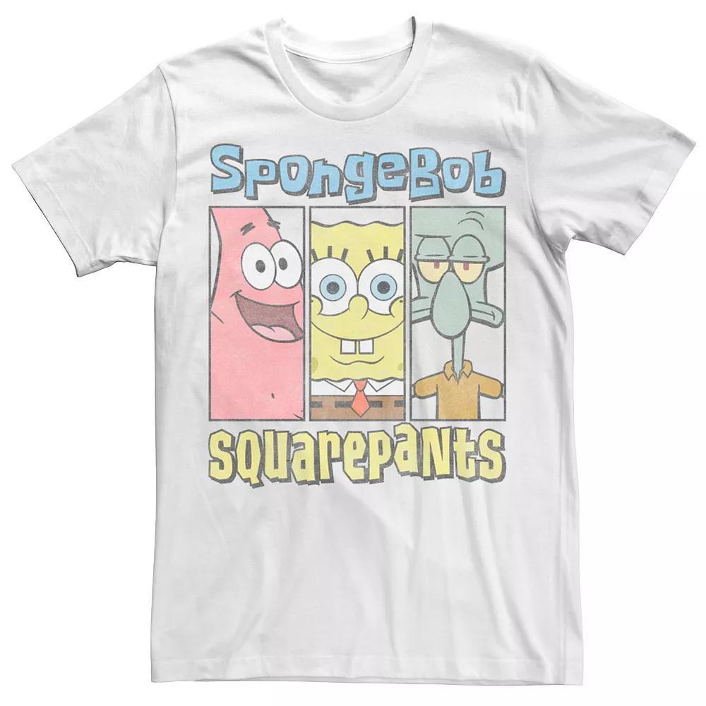 Men's SpongeBob SquarePants Trio Panels Tee,  Product Image