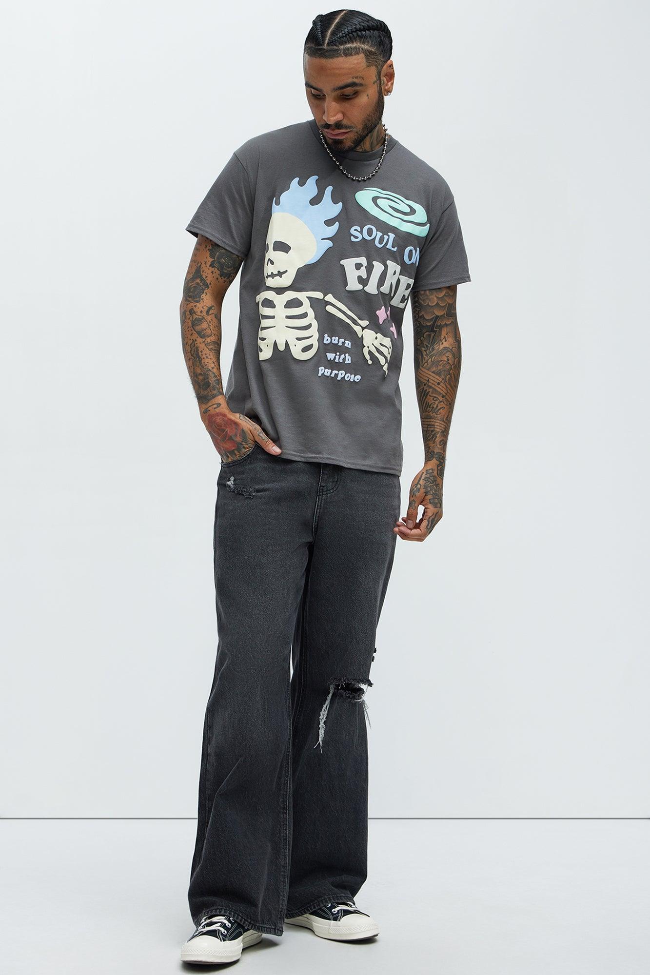 Burn With Purpose Short Sleeve Tee - Charcoal Product Image