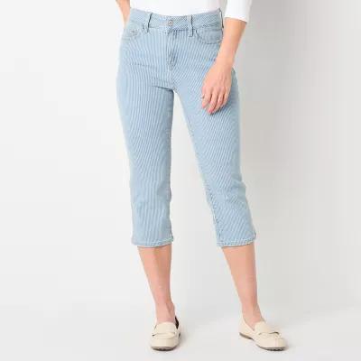 St. John's Bay Mid Rise Tall Capri Pants Product Image