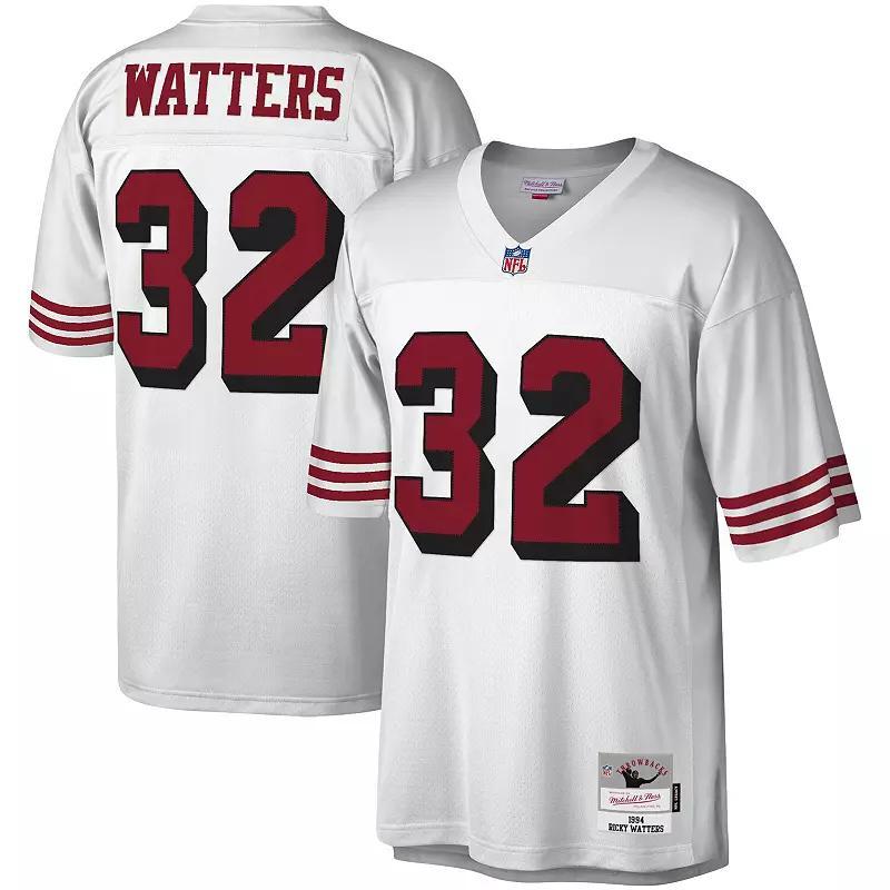 Men's Mitchell & Ness Ricky Watters White San Francisco 49ers Legacy Replica Jersey, Size: Large Product Image