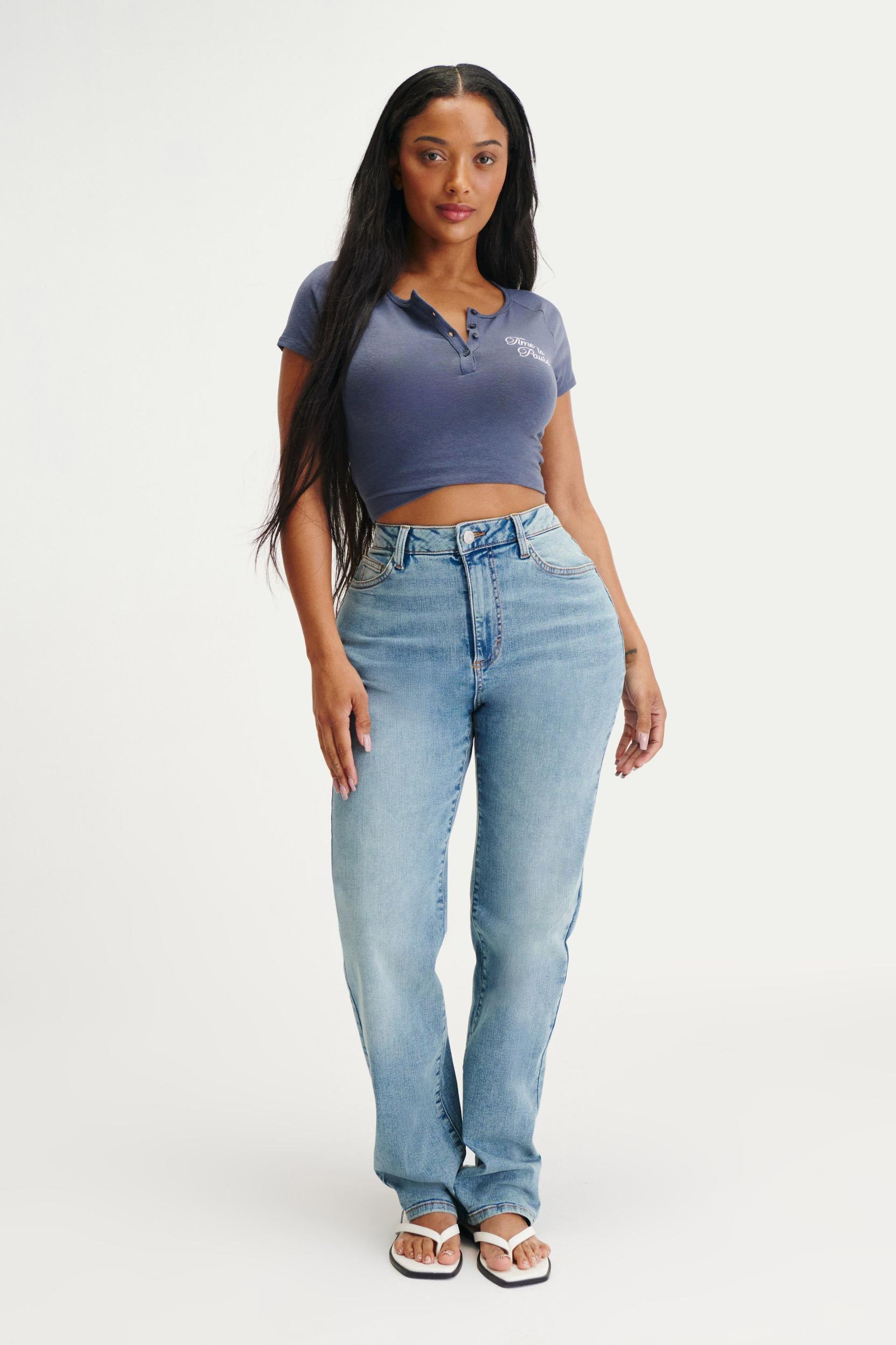 Curvy Stretch Straight Jean Product Image